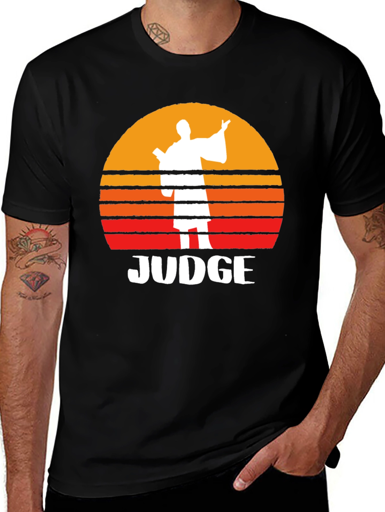 Retro Judge Graphic Tee - Comfort & Style