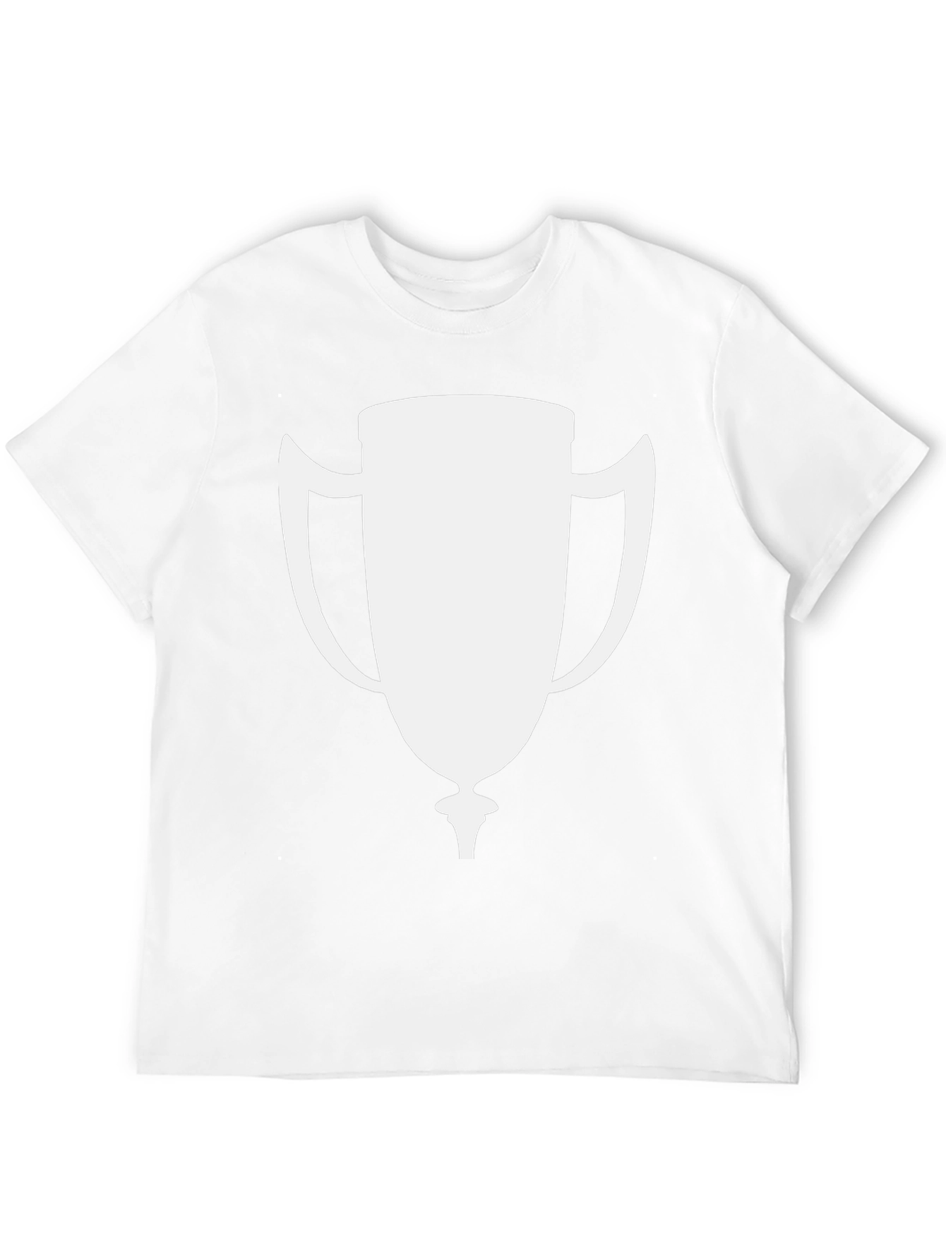 White Trophy Graphic Black T-Shirt