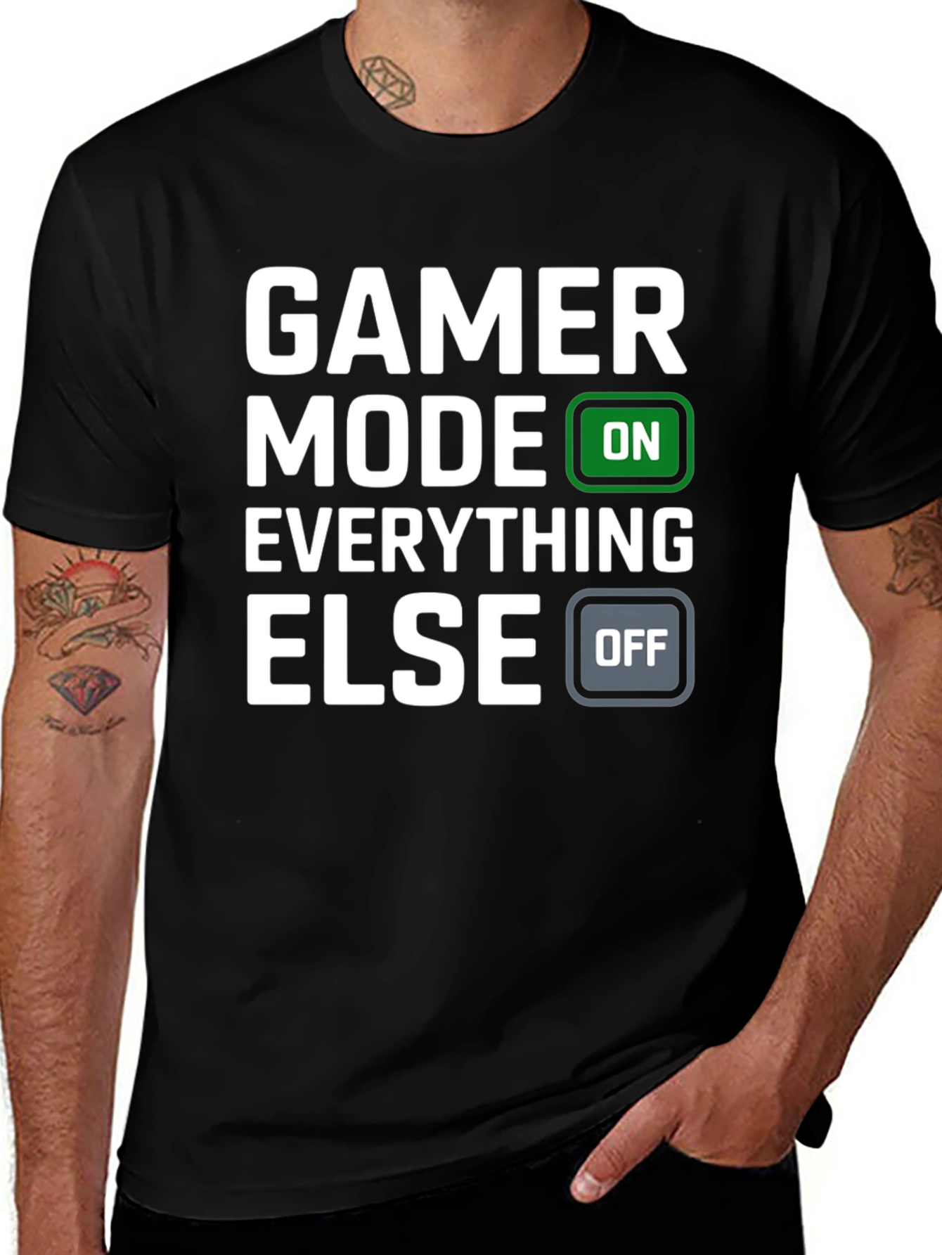 Gamer Mode ON T-Shirt - Funny Video Game Tee