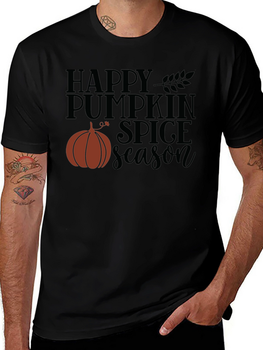 Happy Pumpkin Spice Season Black T-Shirt