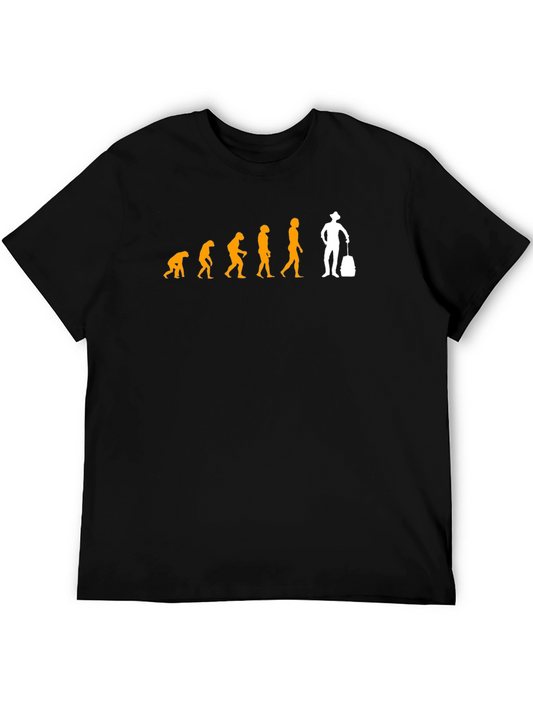 Evolution of Travel T-Shirt - Humorous Design