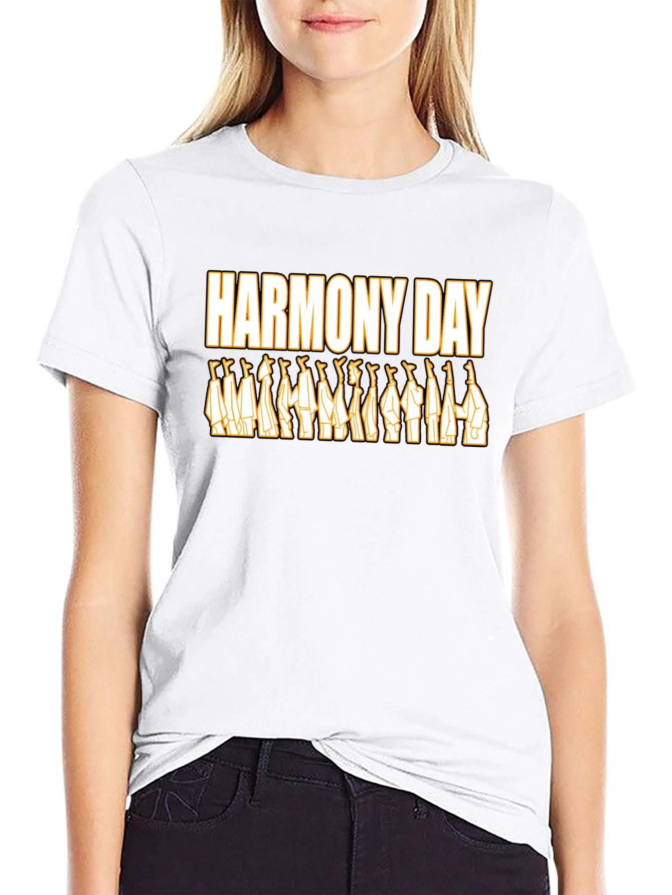 Harmony Day Graphic Tee - Unisex Black T-Shirt