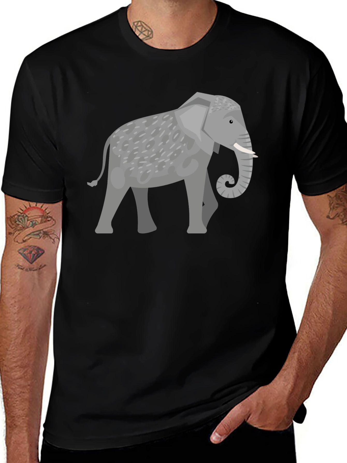 Elephant Graphic T-Shirt - Unisex Casual Wear
