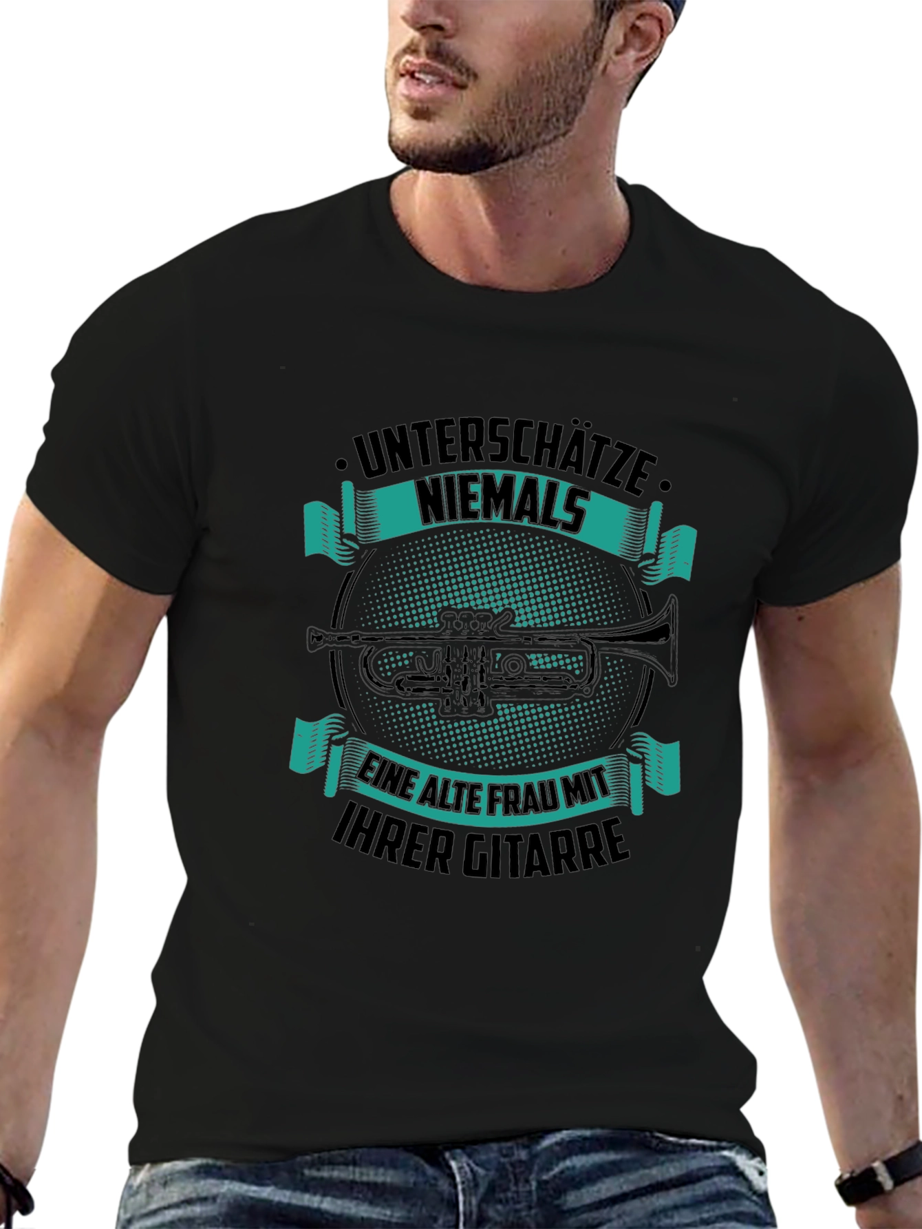 Unterschätze Niemals Funny Graphic T-Shirt