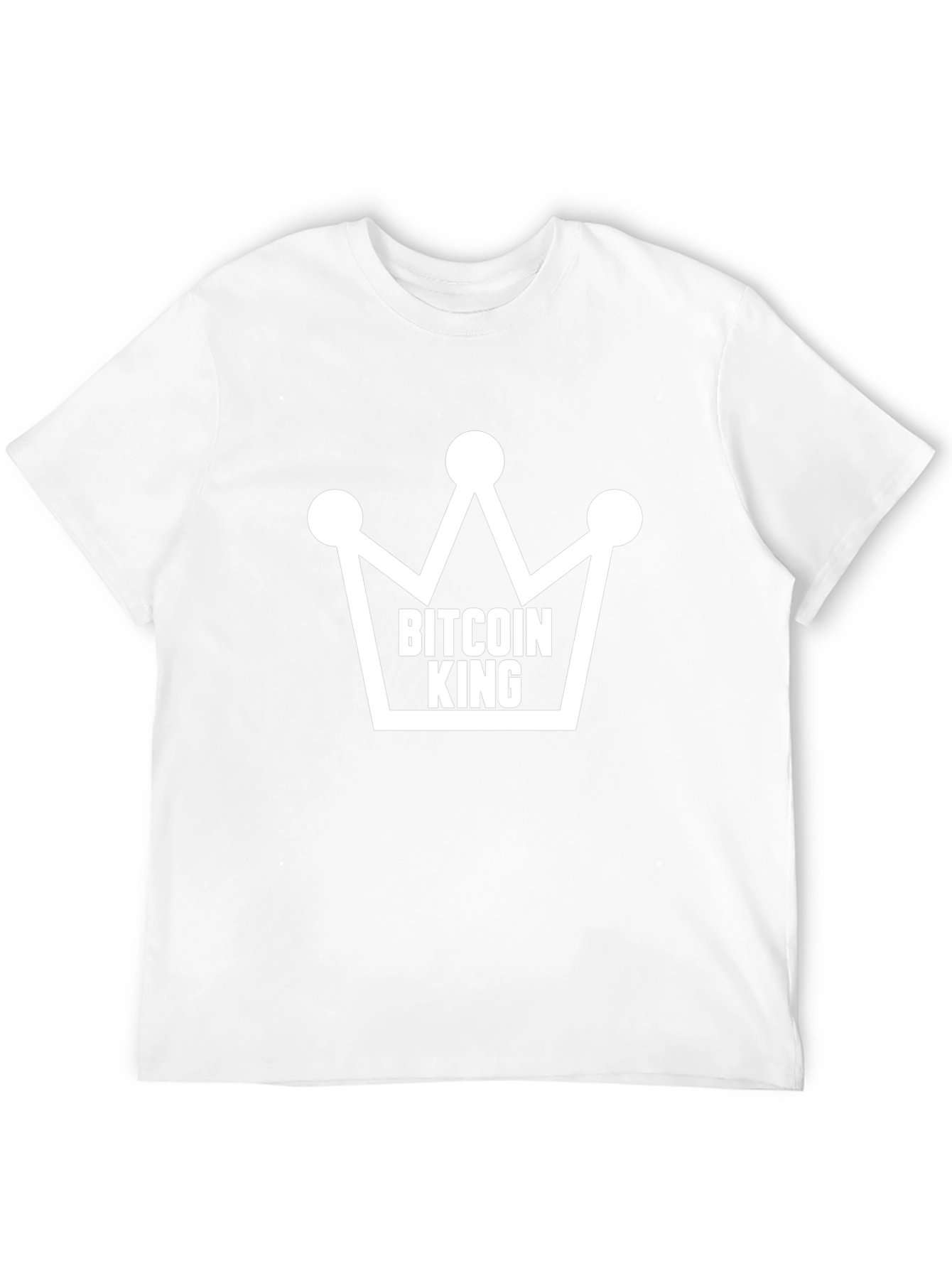 Bitcoin King T-Shirt - Crypto Crown Design