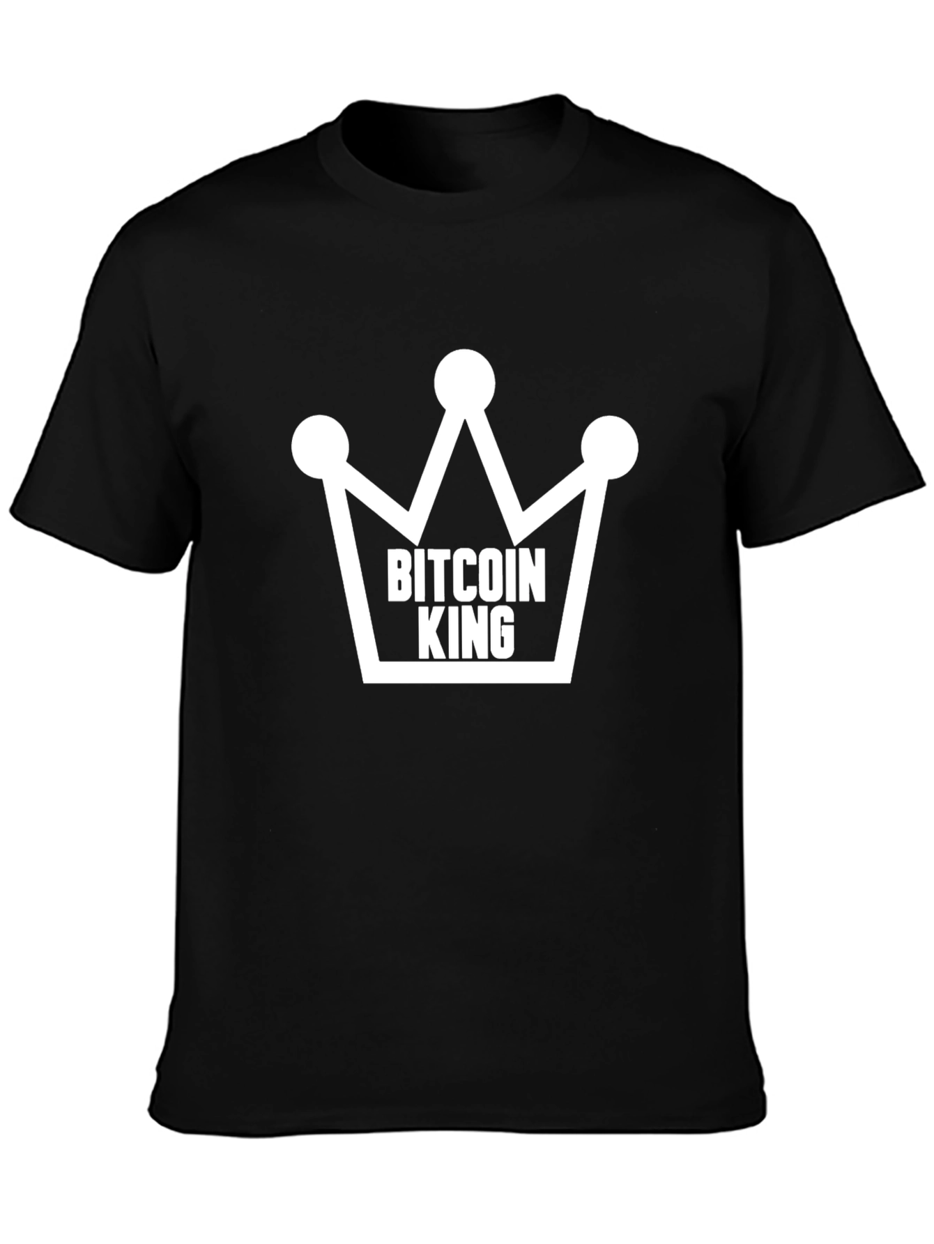 Bitcoin King T-Shirt - Crypto Crown Design