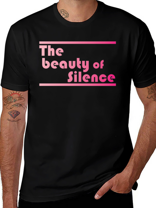 The Beauty of Silence Black Graphic Tee