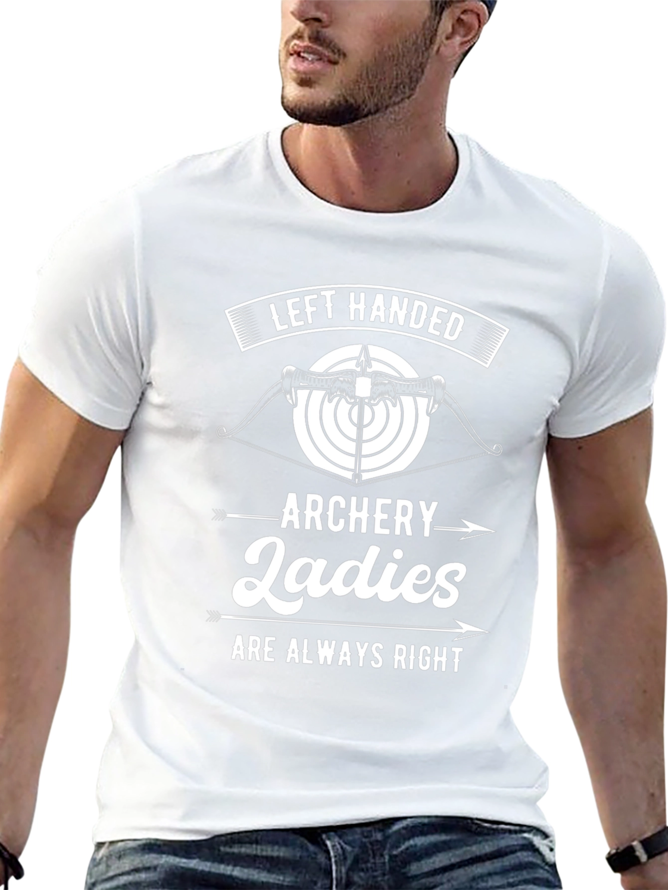 Left Handed Archery Ladies T-Shirt