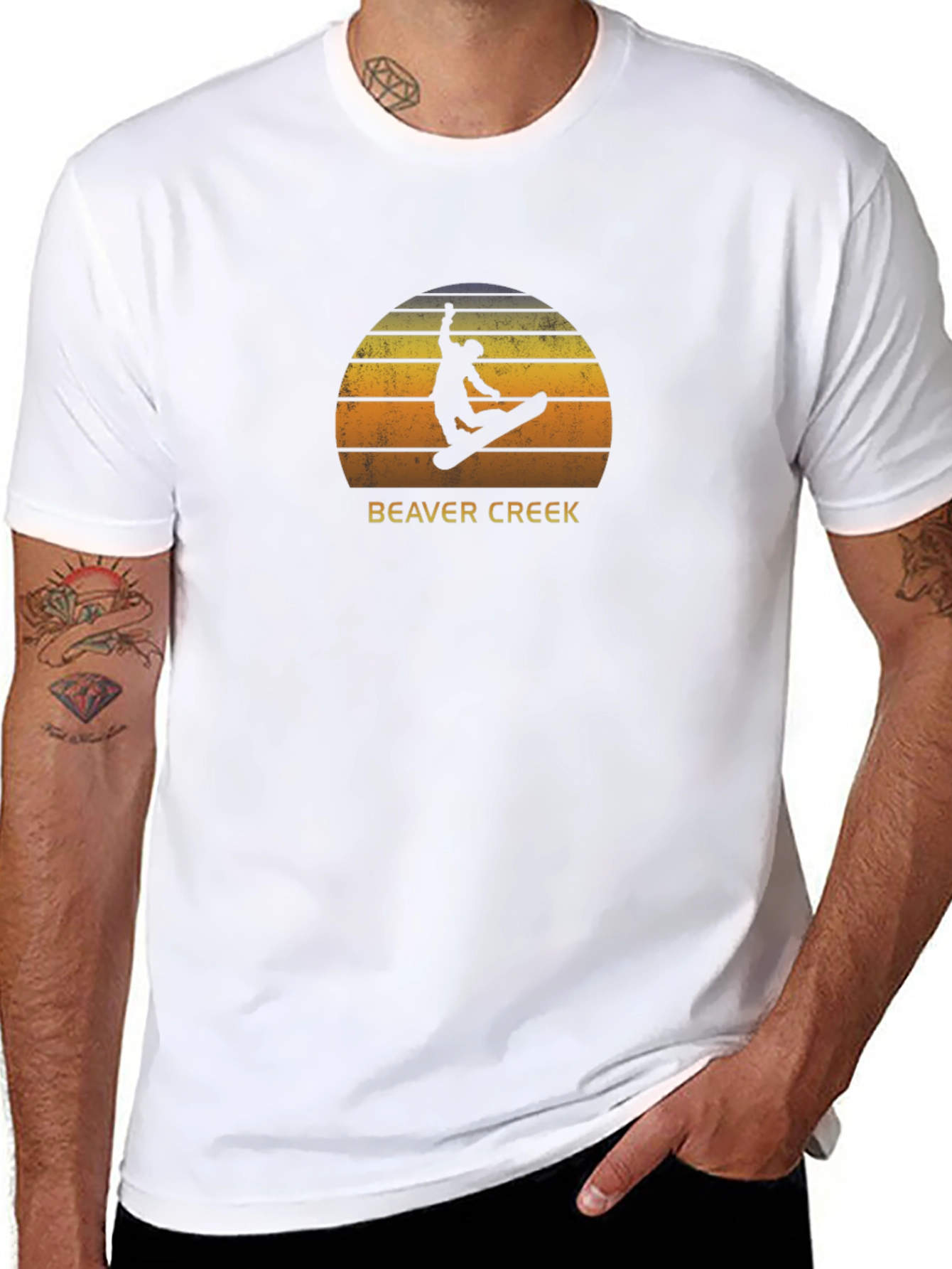 Beaver Creek Snowboarder Graphic Tee