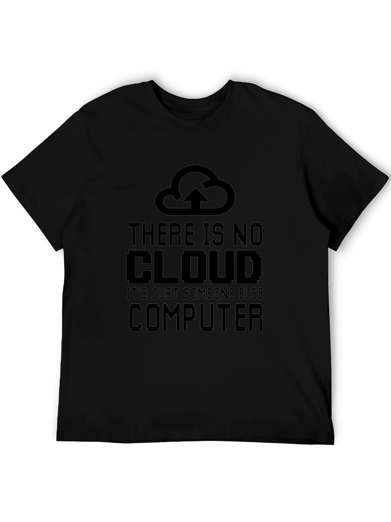 Funny Cloud Computing Black T-Shirt