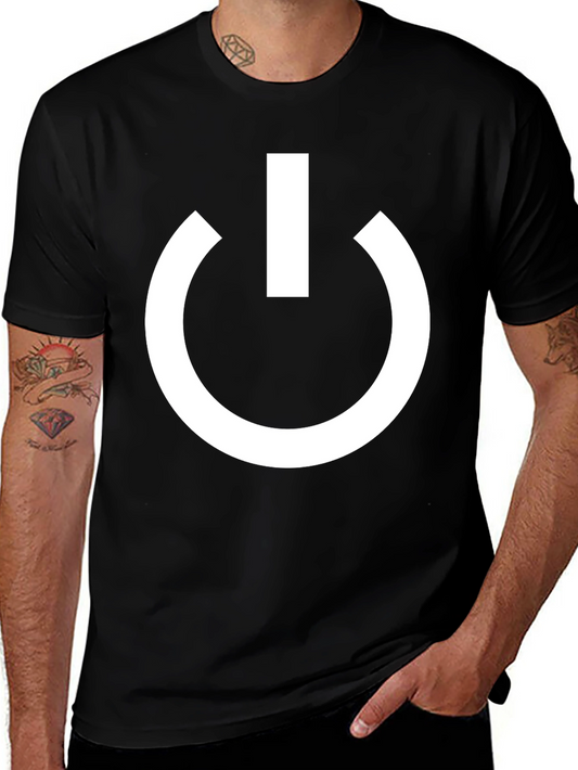 Power Symbol T-Shirt - Black Bold Design