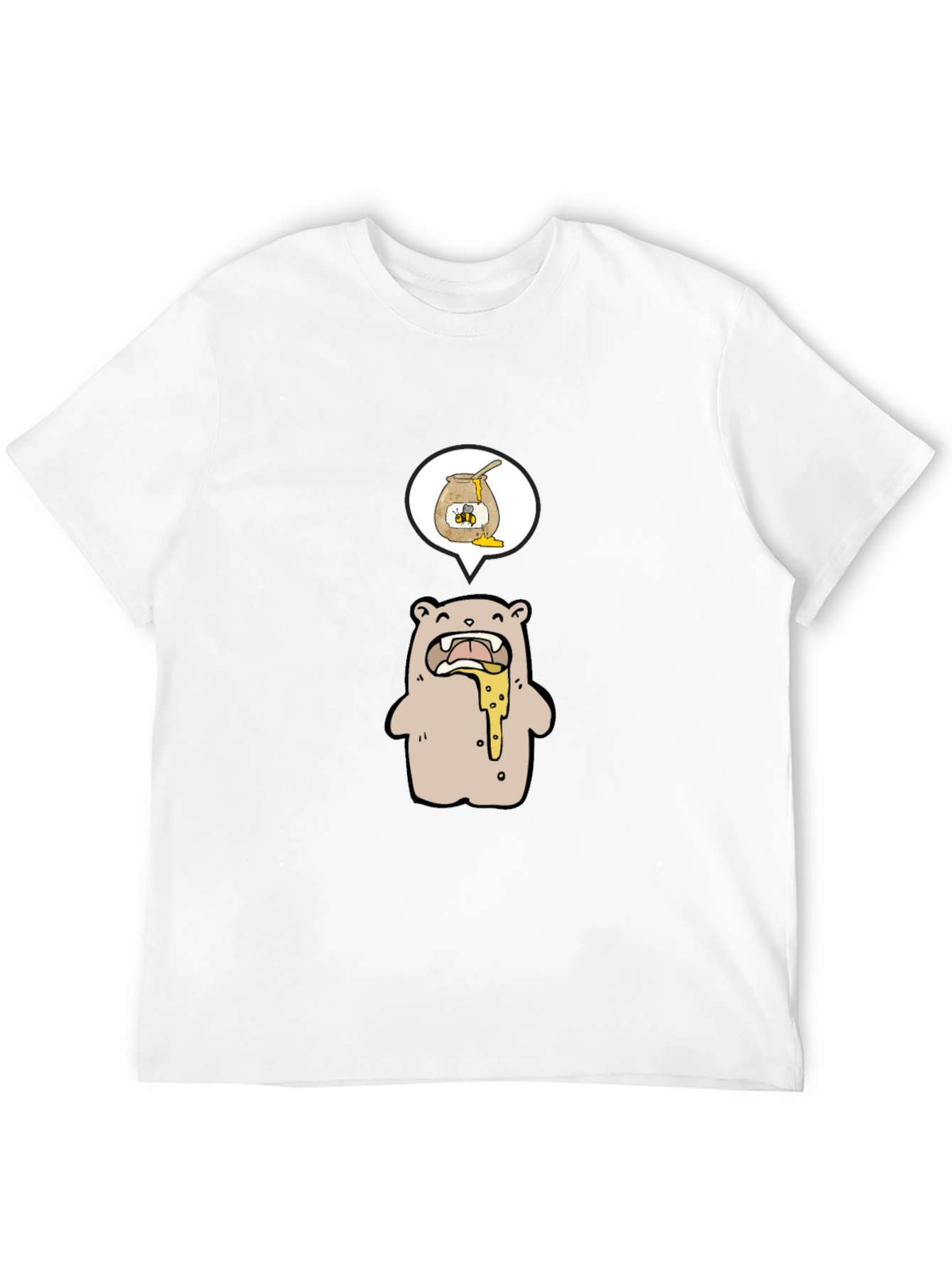 Bear and Honey Graphic T-Shirt
