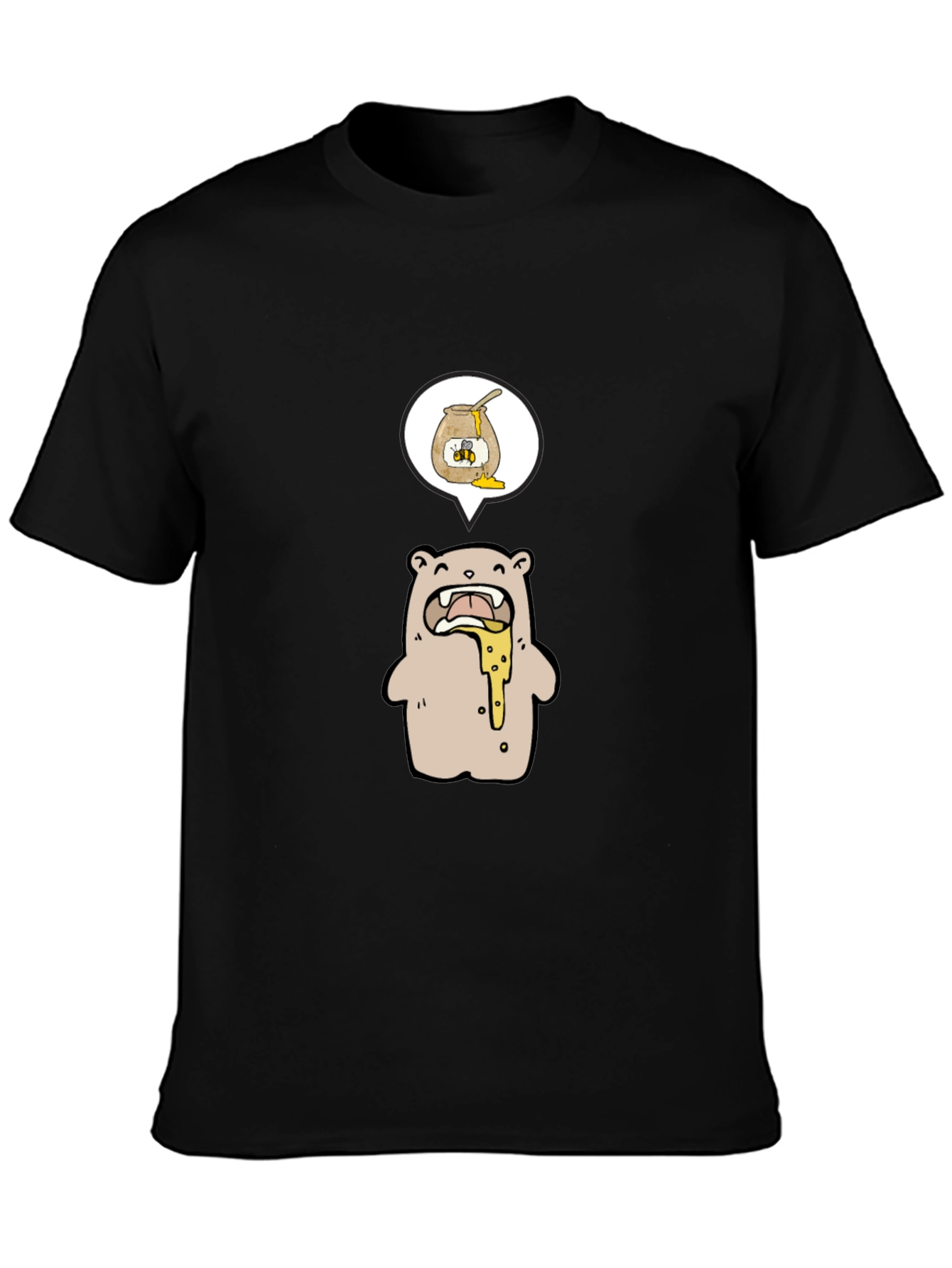 Bear and Honey Graphic T-Shirt