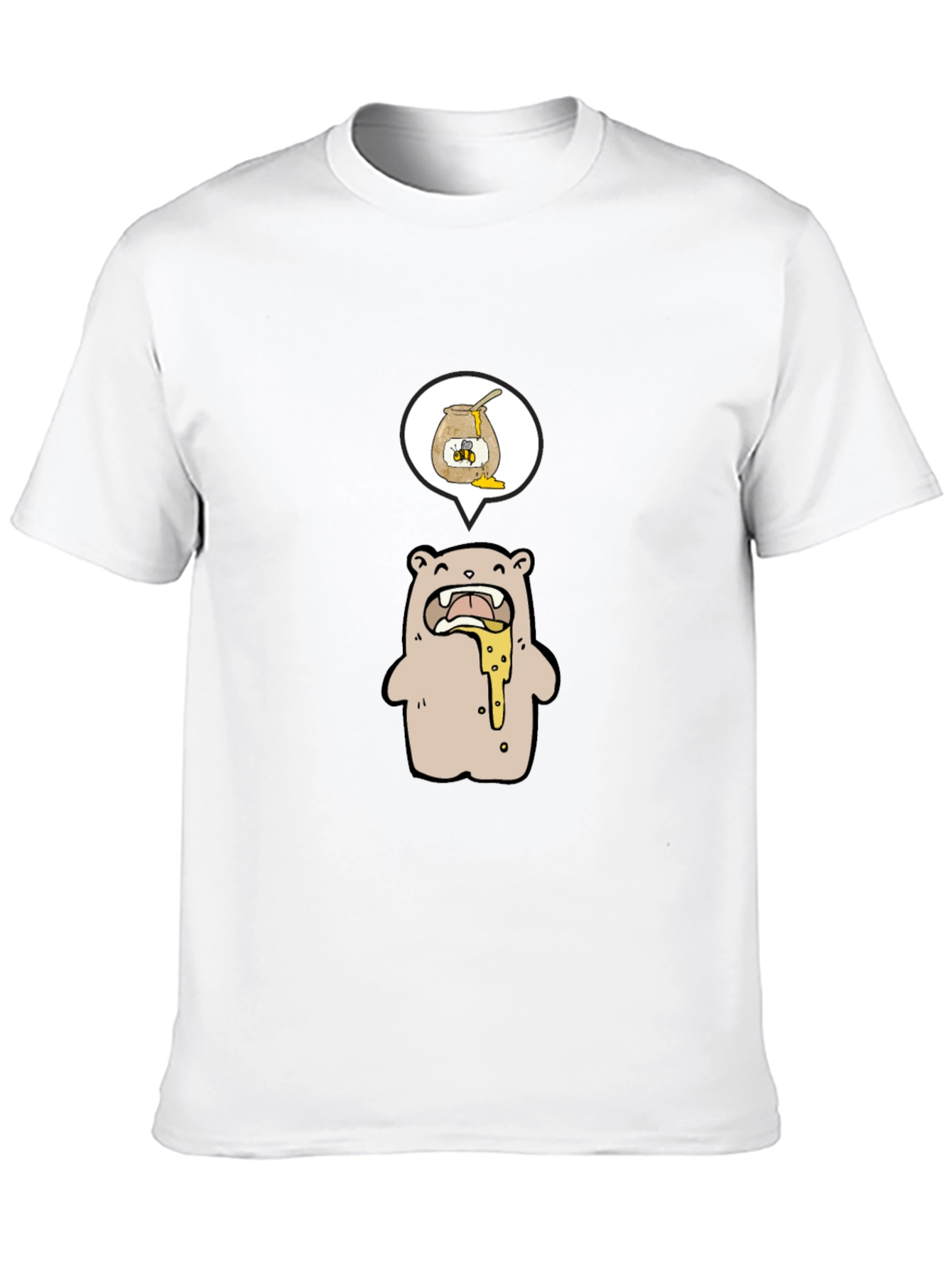 Bear and Honey Graphic T-Shirt