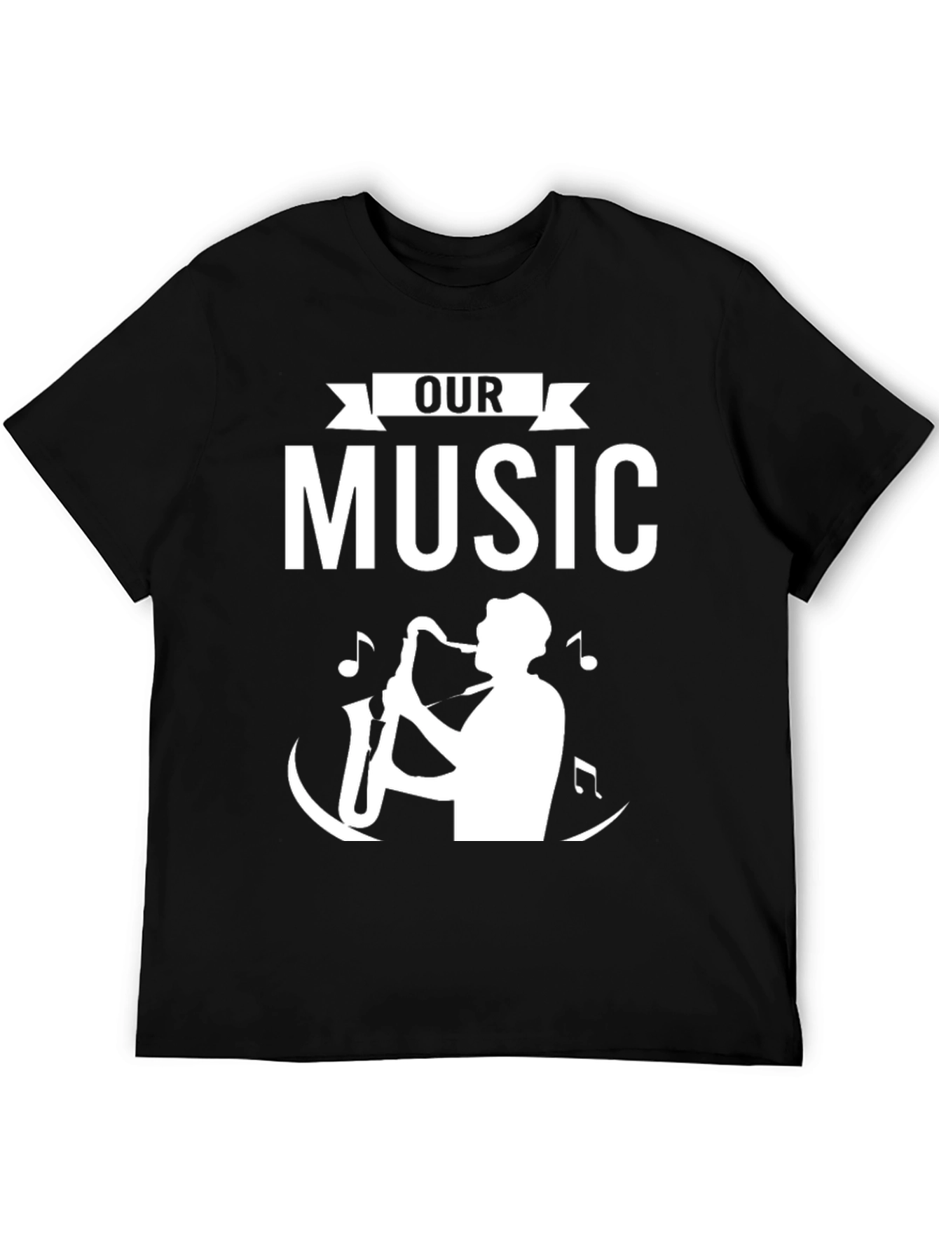 Our Music Saxophone Graphic T-Shirt