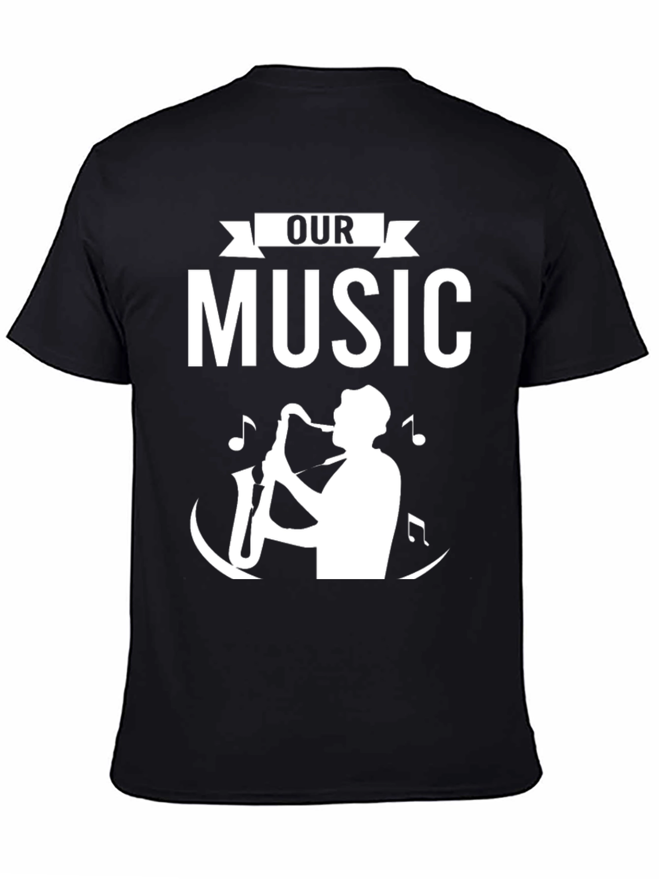 Our Music Saxophone Graphic T-Shirt
