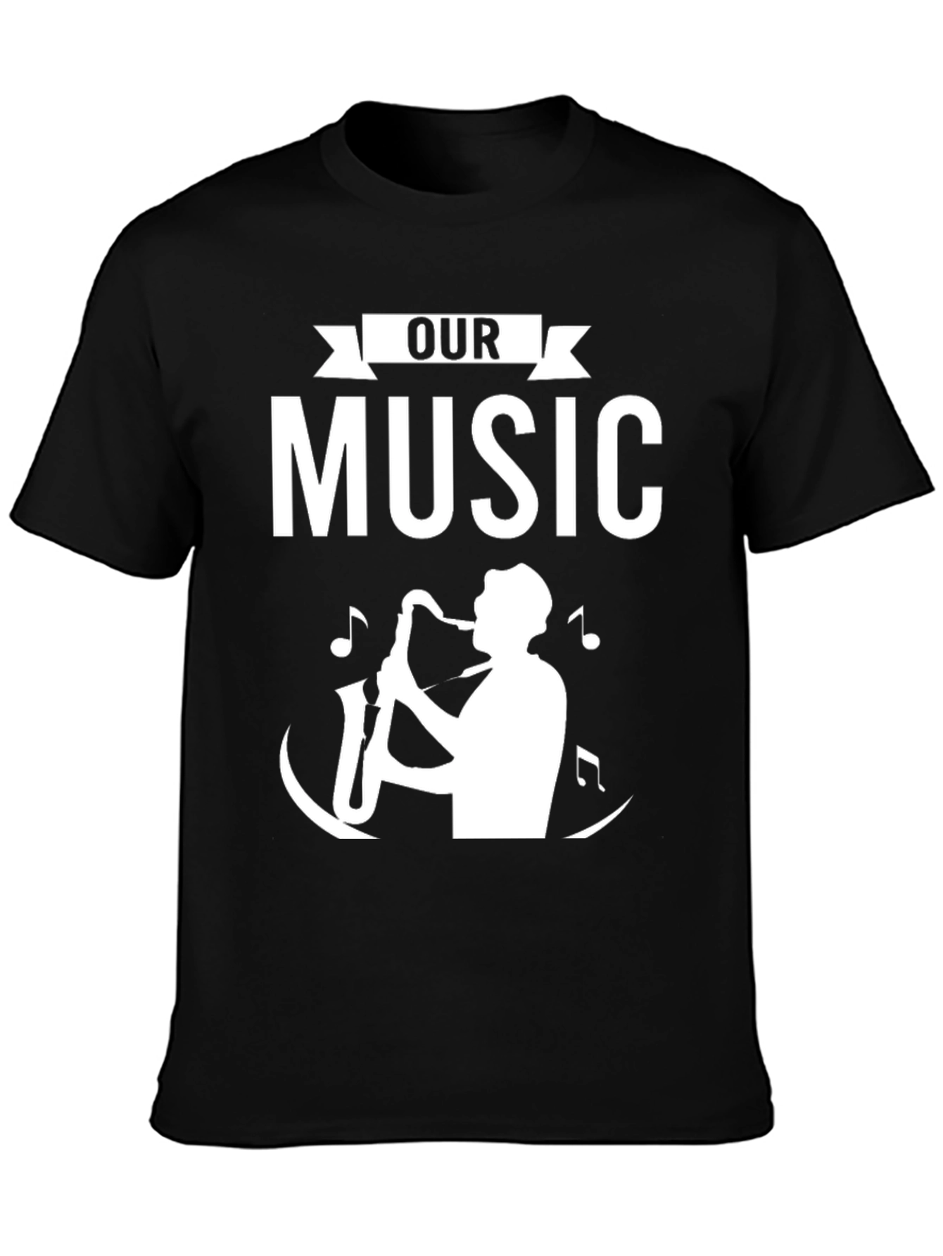Our Music Saxophone Graphic T-Shirt