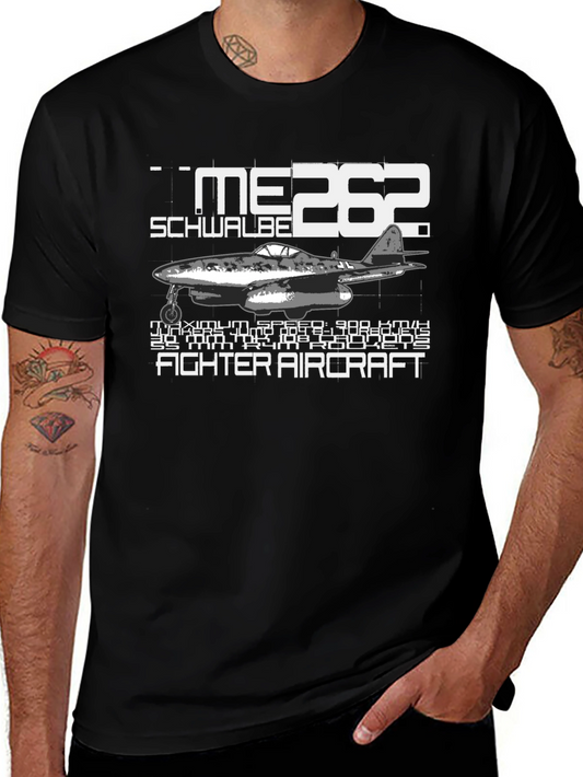 Me 262 Schwalbe Fighter Aircraft Graphic T-Shirt