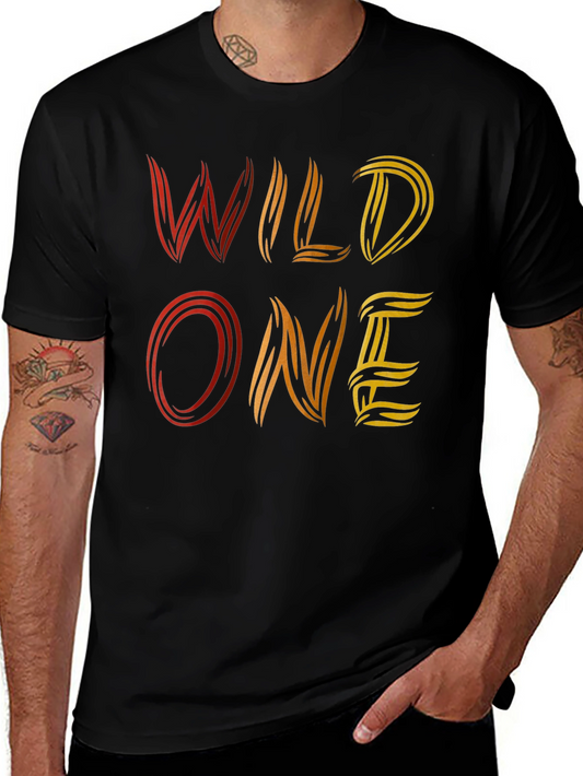 Wild One Graphic Print Black T-Shirt
