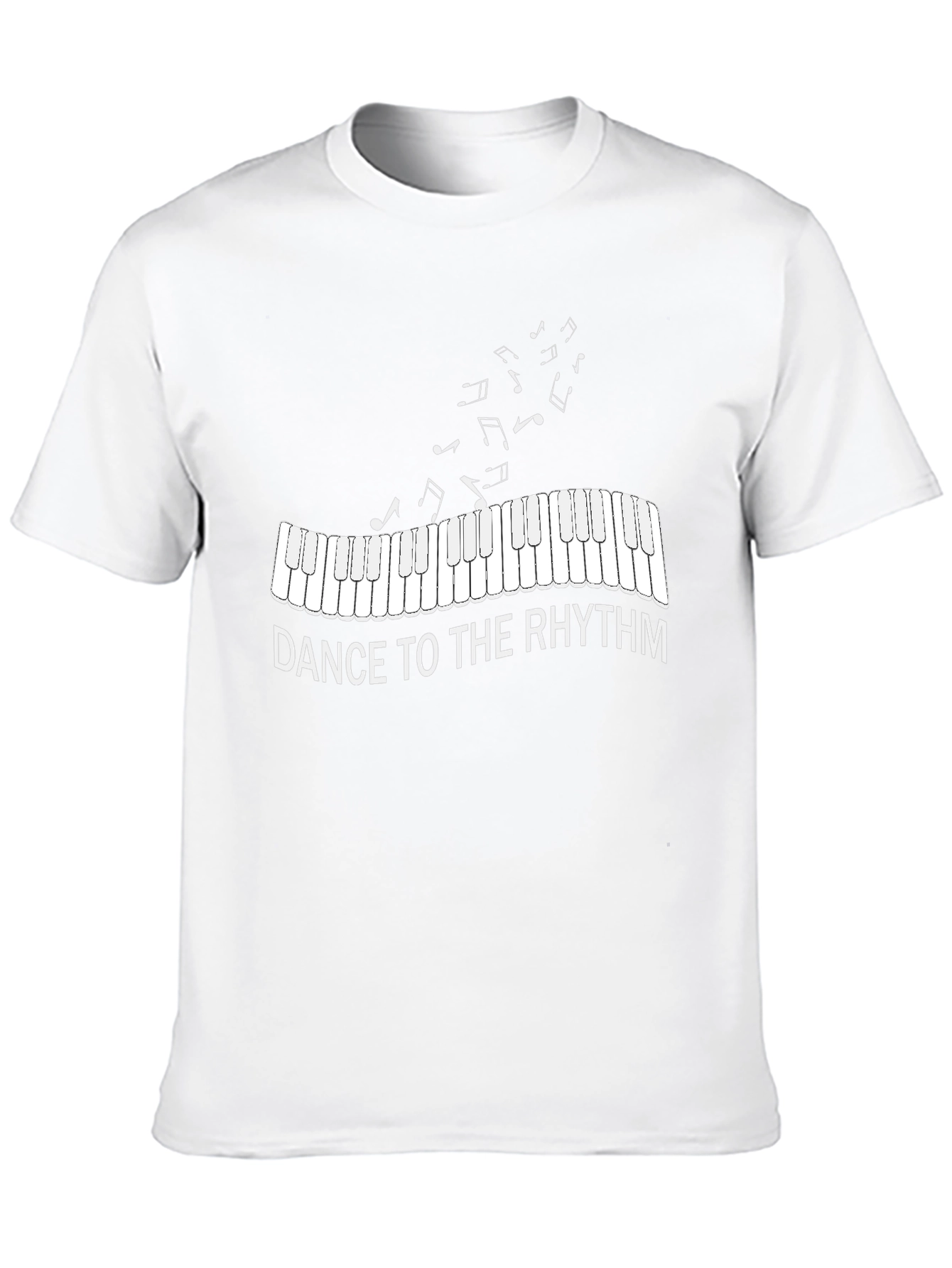 Dance to the Rhythm Piano Keys Music T-Shirt