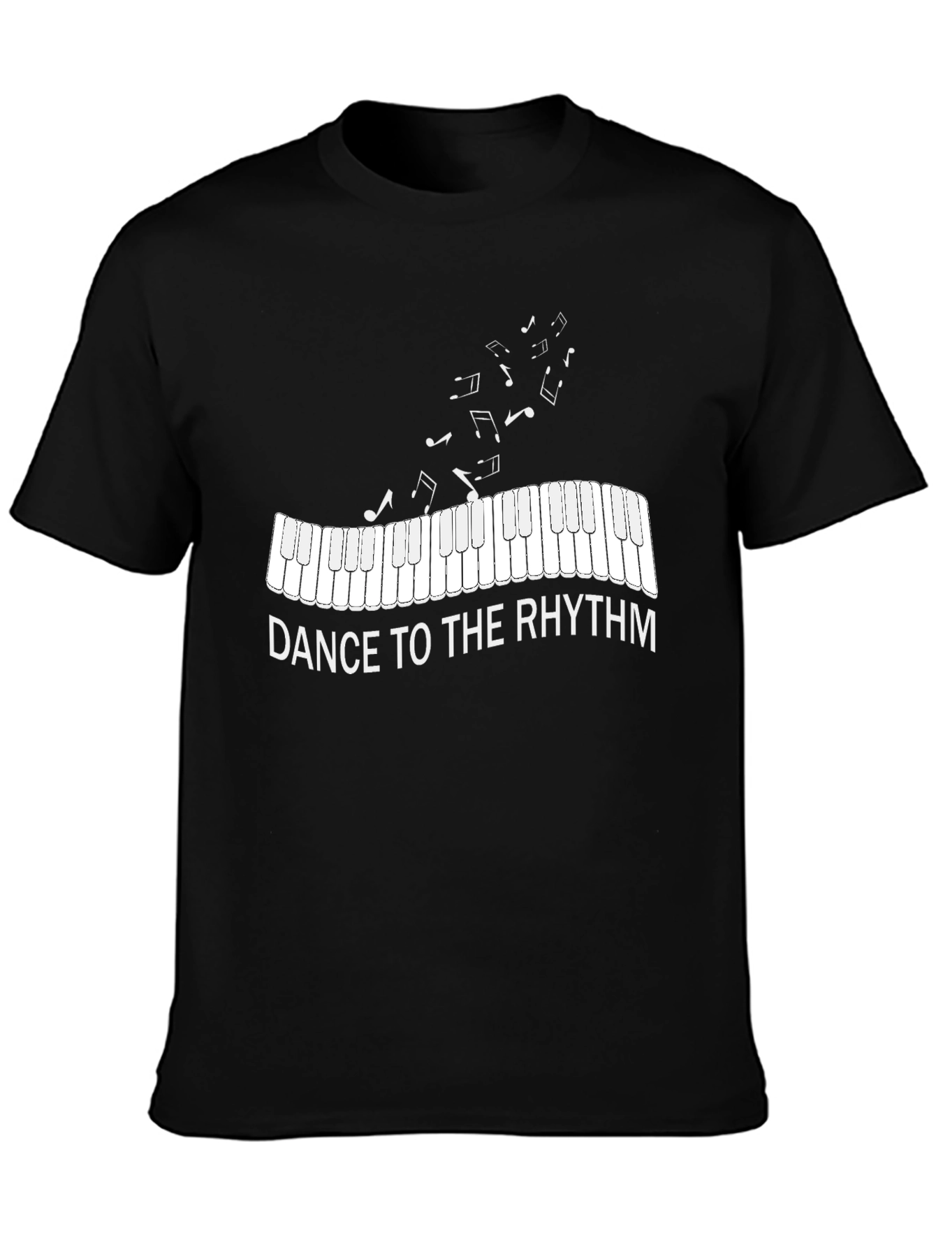 Dance to the Rhythm Piano Keys Music T-Shirt