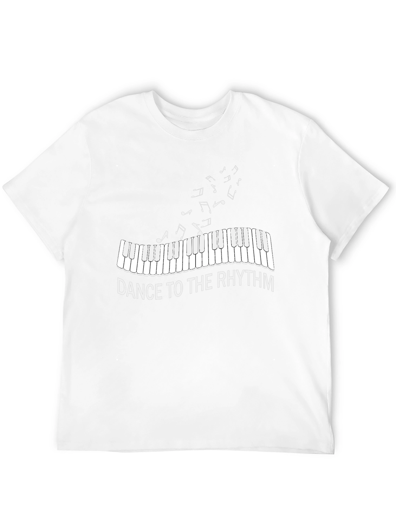 Dance to the Rhythm Piano Keys Music T-Shirt
