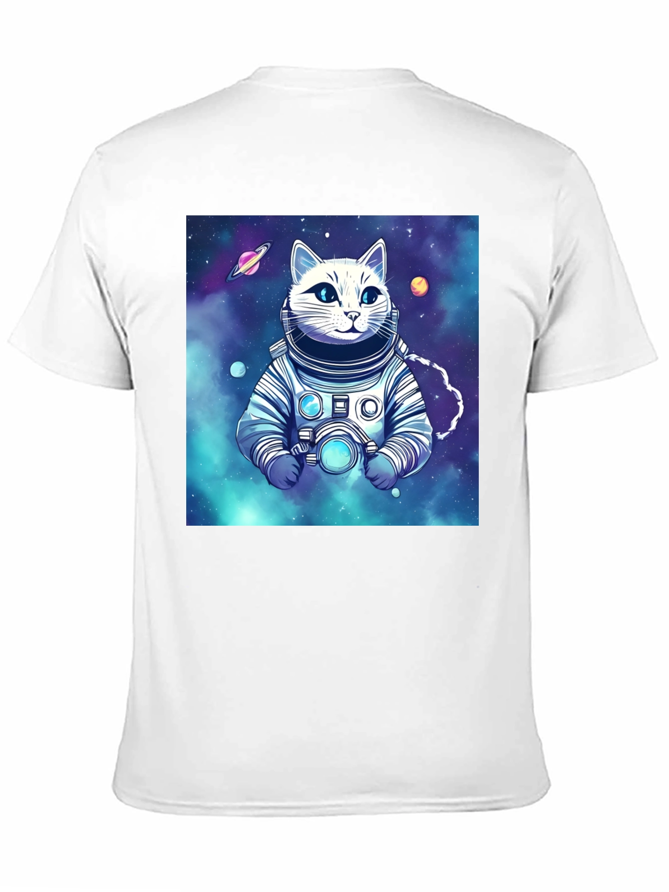 Astronaut Cat Graphic Tee - Space Explorer T-Shirt