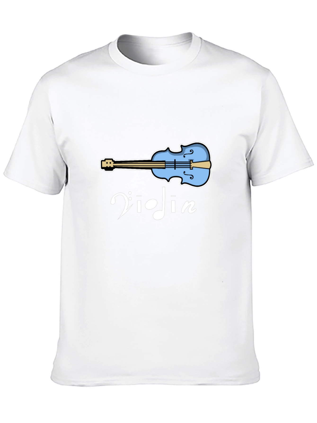 Violin Graphic Tee - Music Lover Shirt