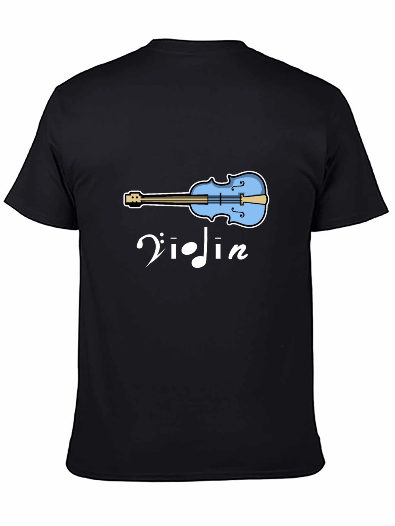 Violin Graphic Tee - Music Lover Shirt