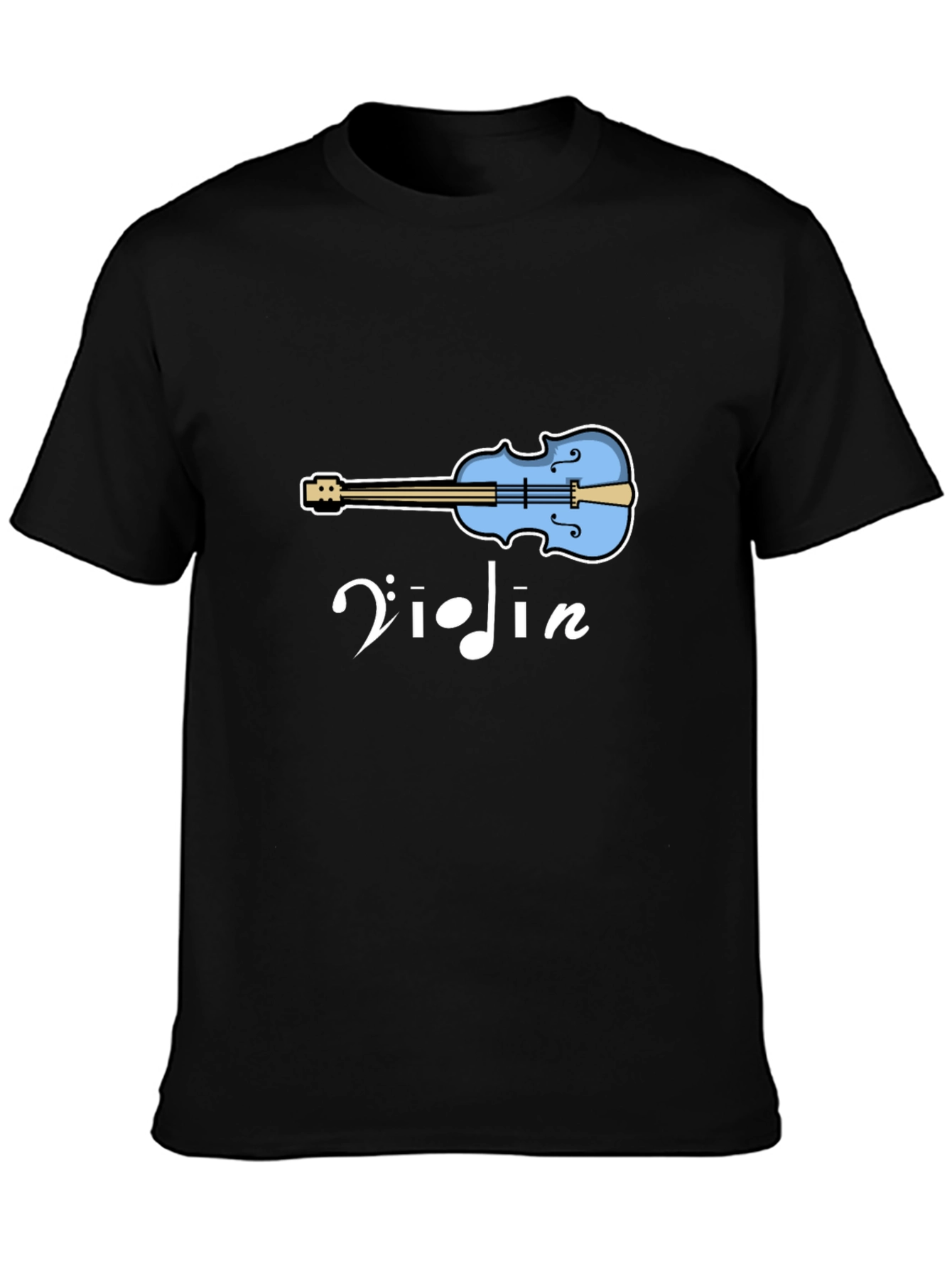 Violin Graphic Tee - Music Lover Shirt