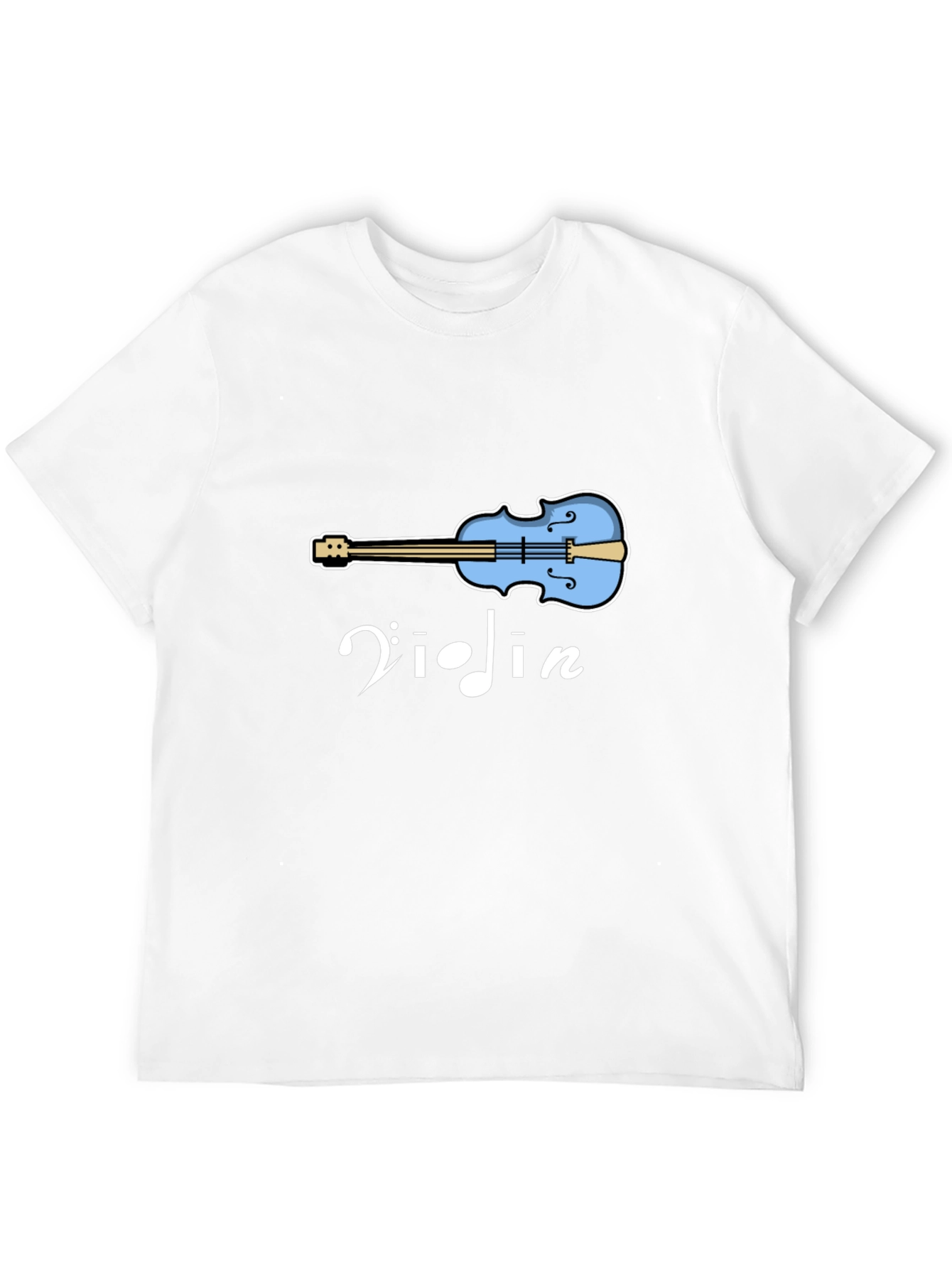 Violin Graphic Tee - Music Lover Shirt