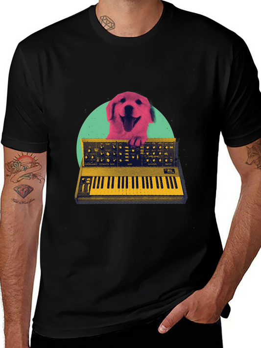 Dog Synth T-Shirt - Unique Graphic Tee