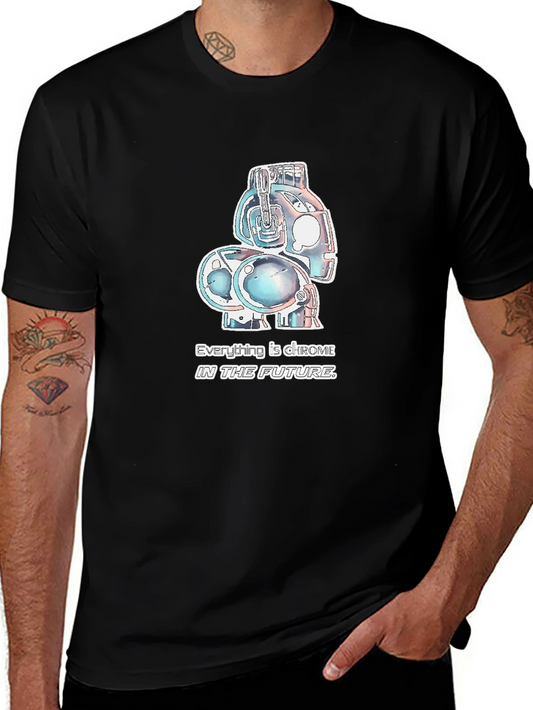 Chrome Future Graphic Tee - Black