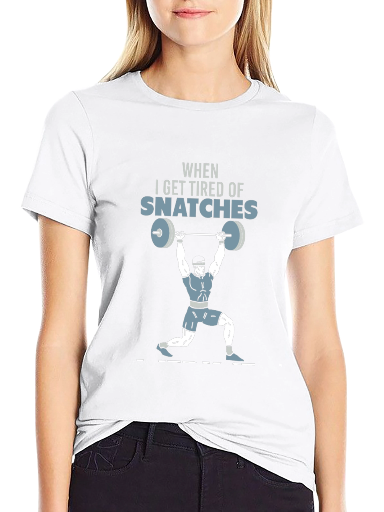 Snatch Weightlifting Graphic Tee - Gym Humor T-Shirt