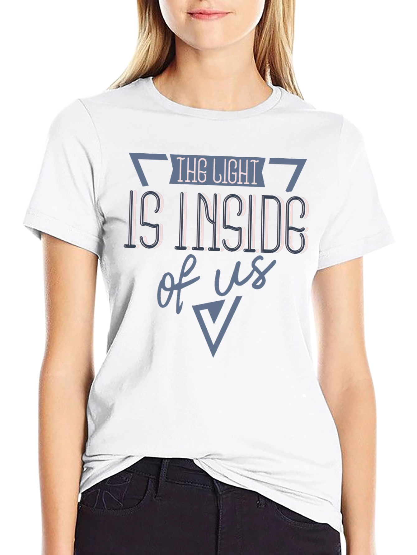 Inspirational Graphic T-Shirt - The Light is Inside