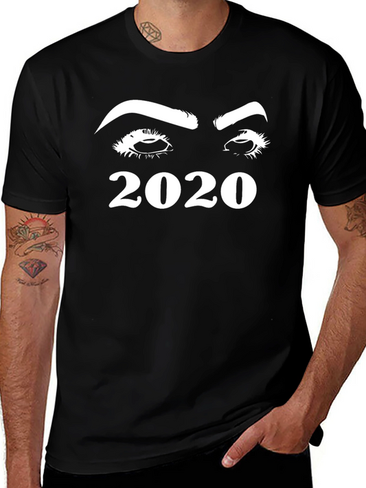 2020 Eyes Graphic T-Shirt - Black