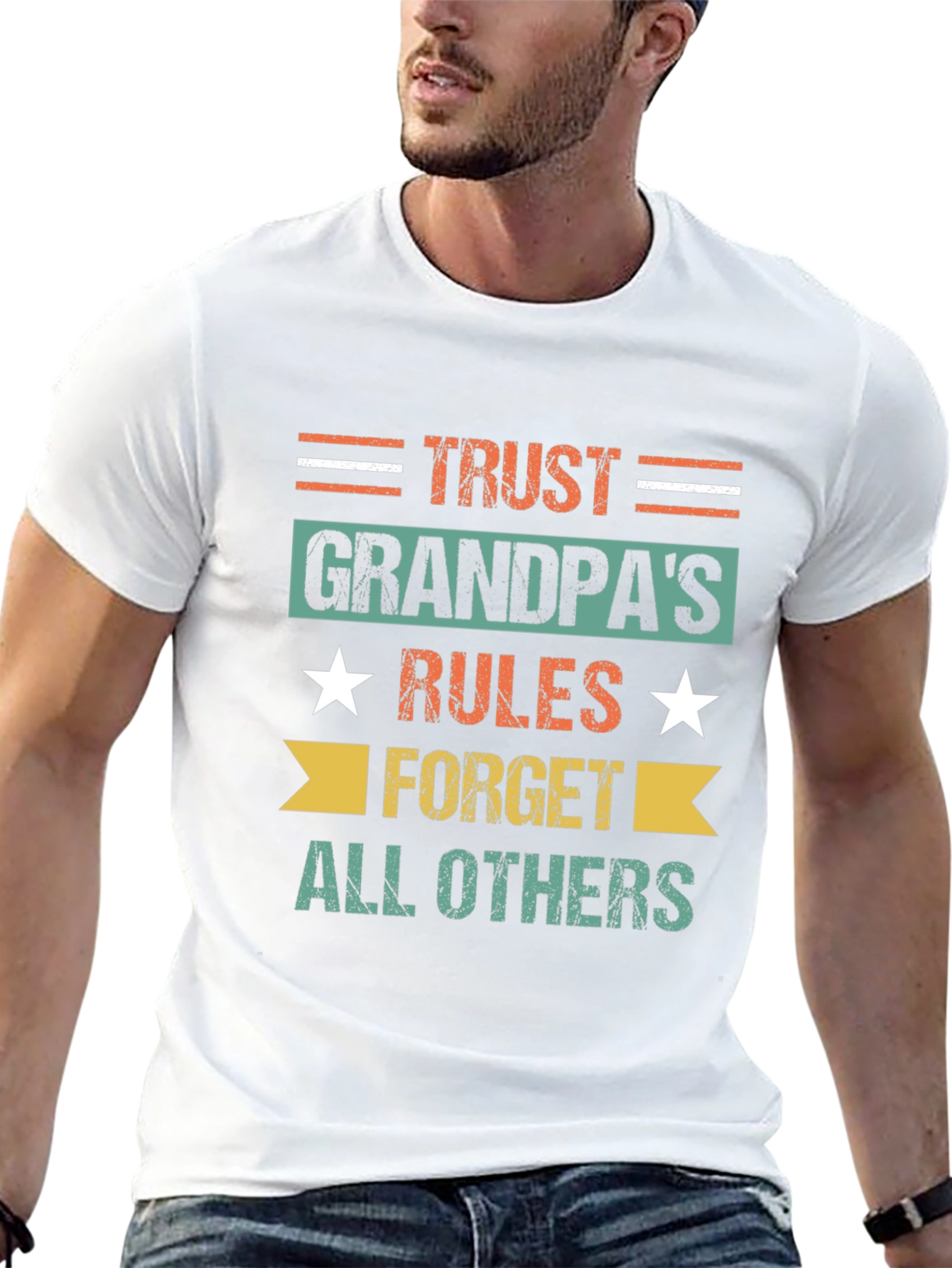 Trust Grandpas Rules T-Shirt - Fun Family Gift