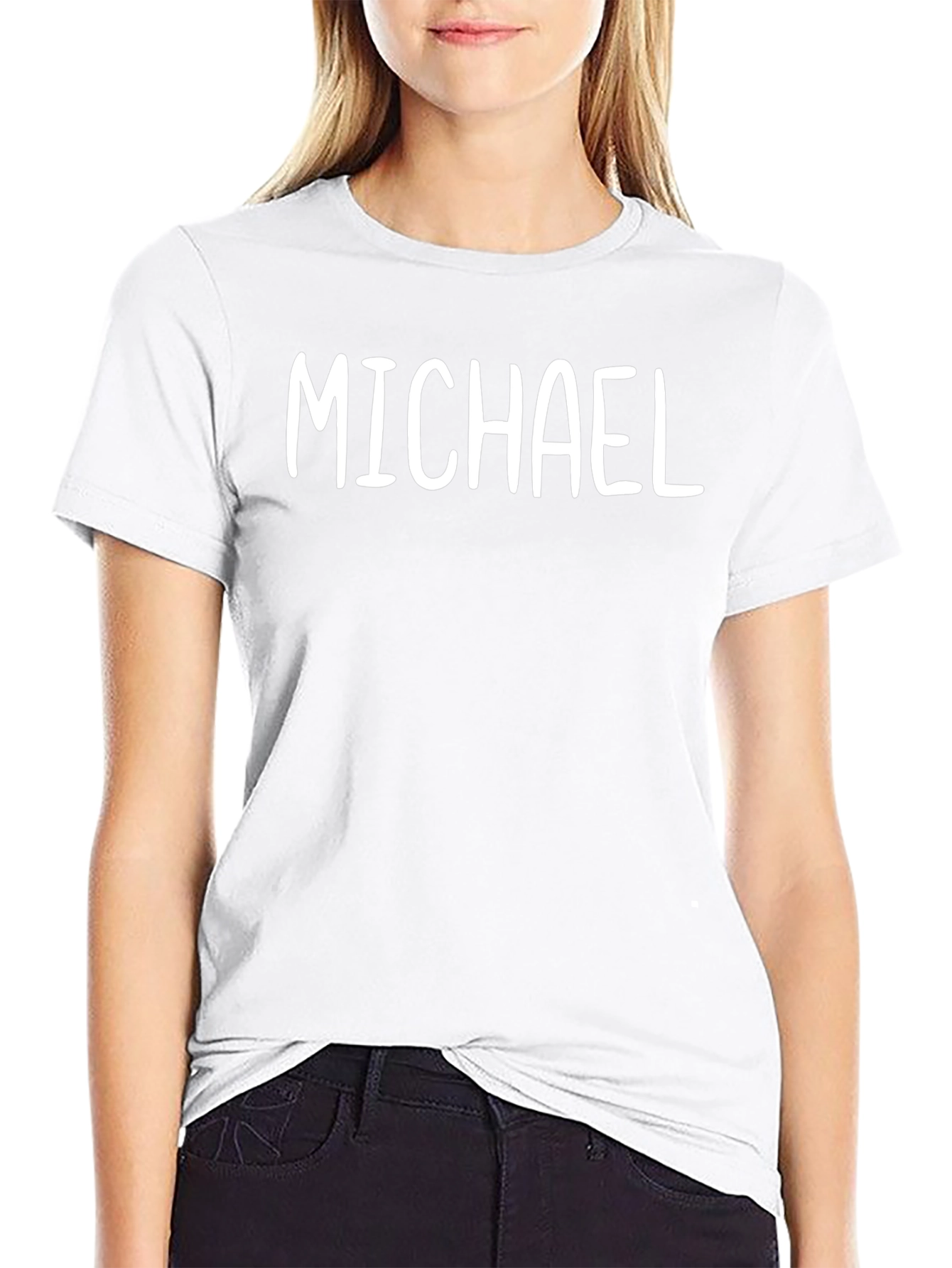 Michael Personalized Black T-Shirt