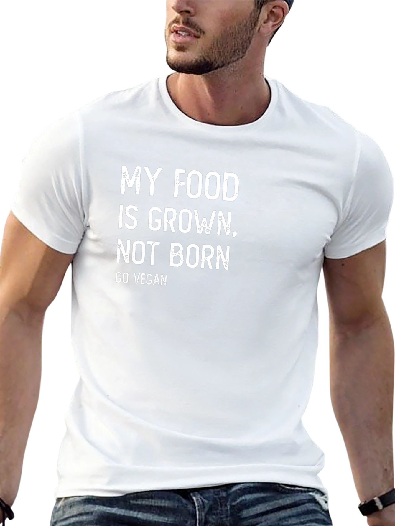 Vegan T-Shirt: My Food is Grown Not Born