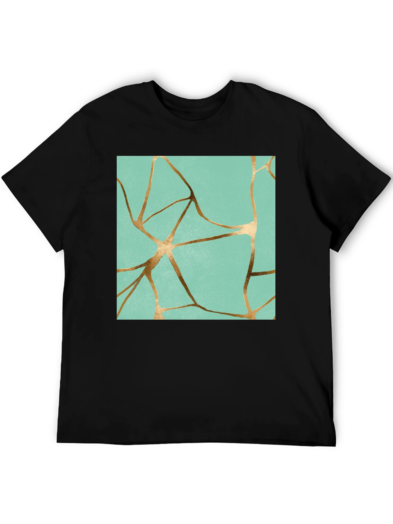 Kintsugi Inspired Graphic Print T-Shirt