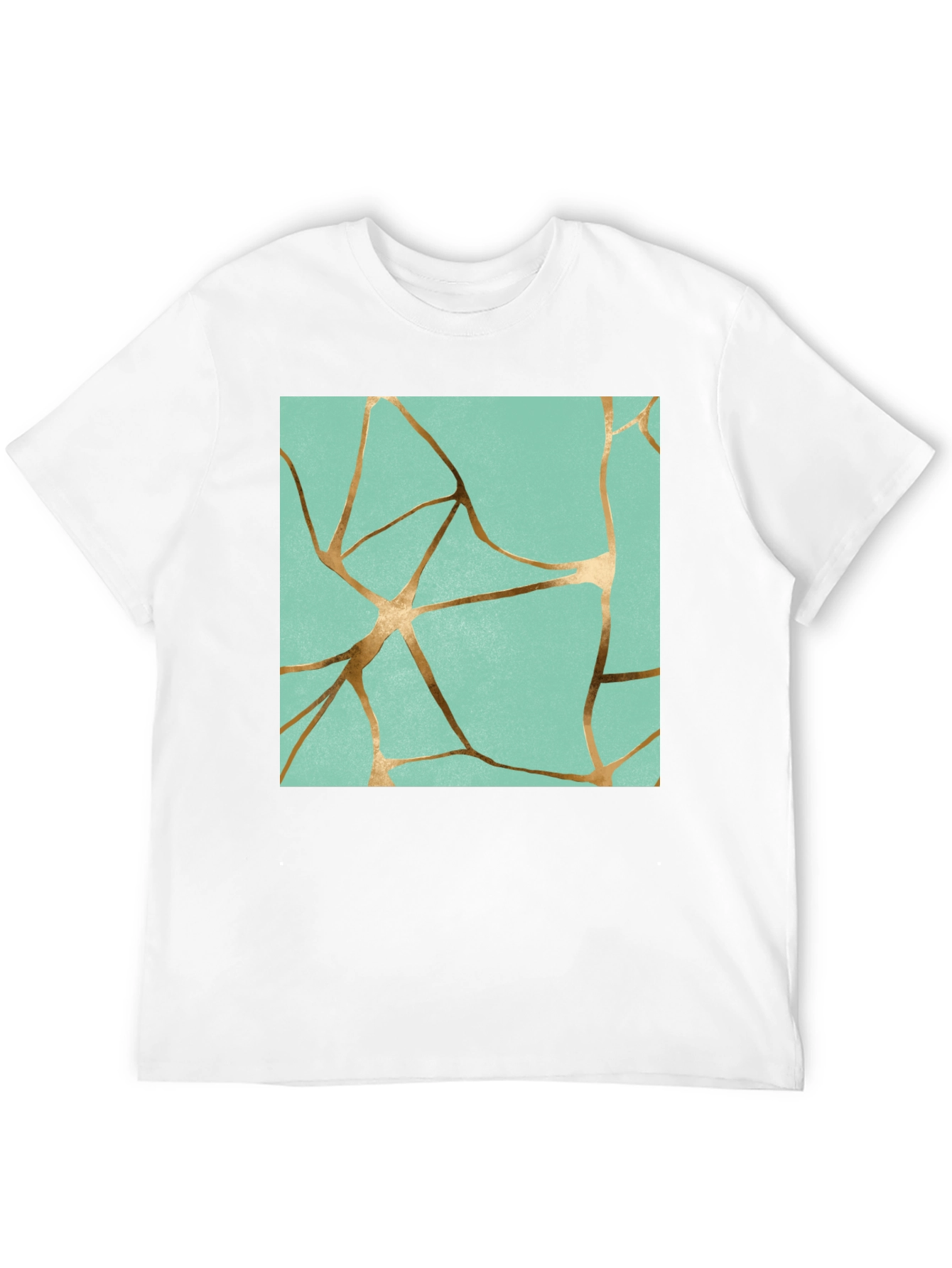 Kintsugi Inspired Graphic Print T-Shirt