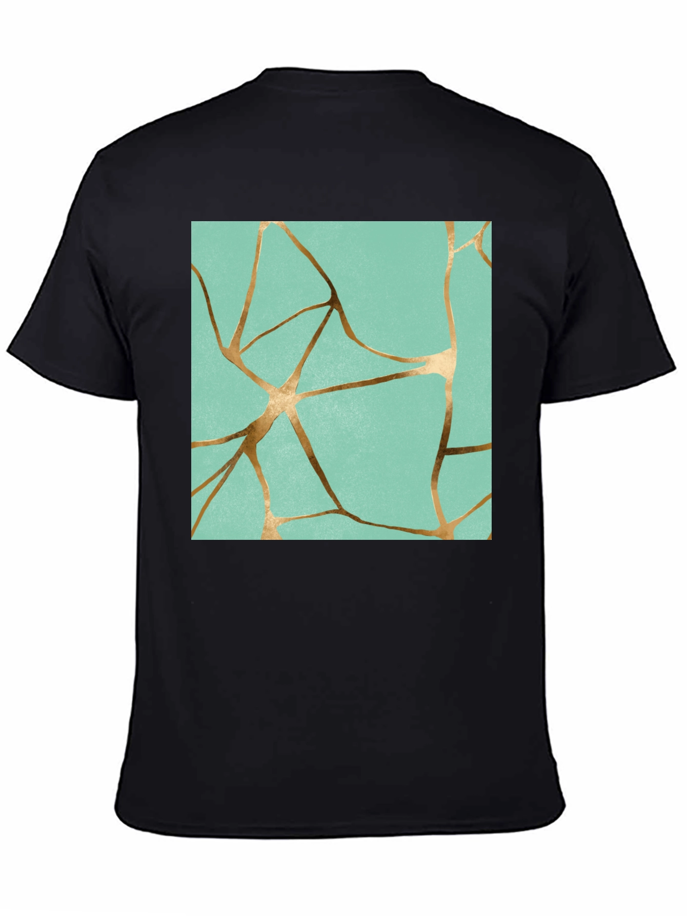 Kintsugi Inspired Graphic Print T-Shirt