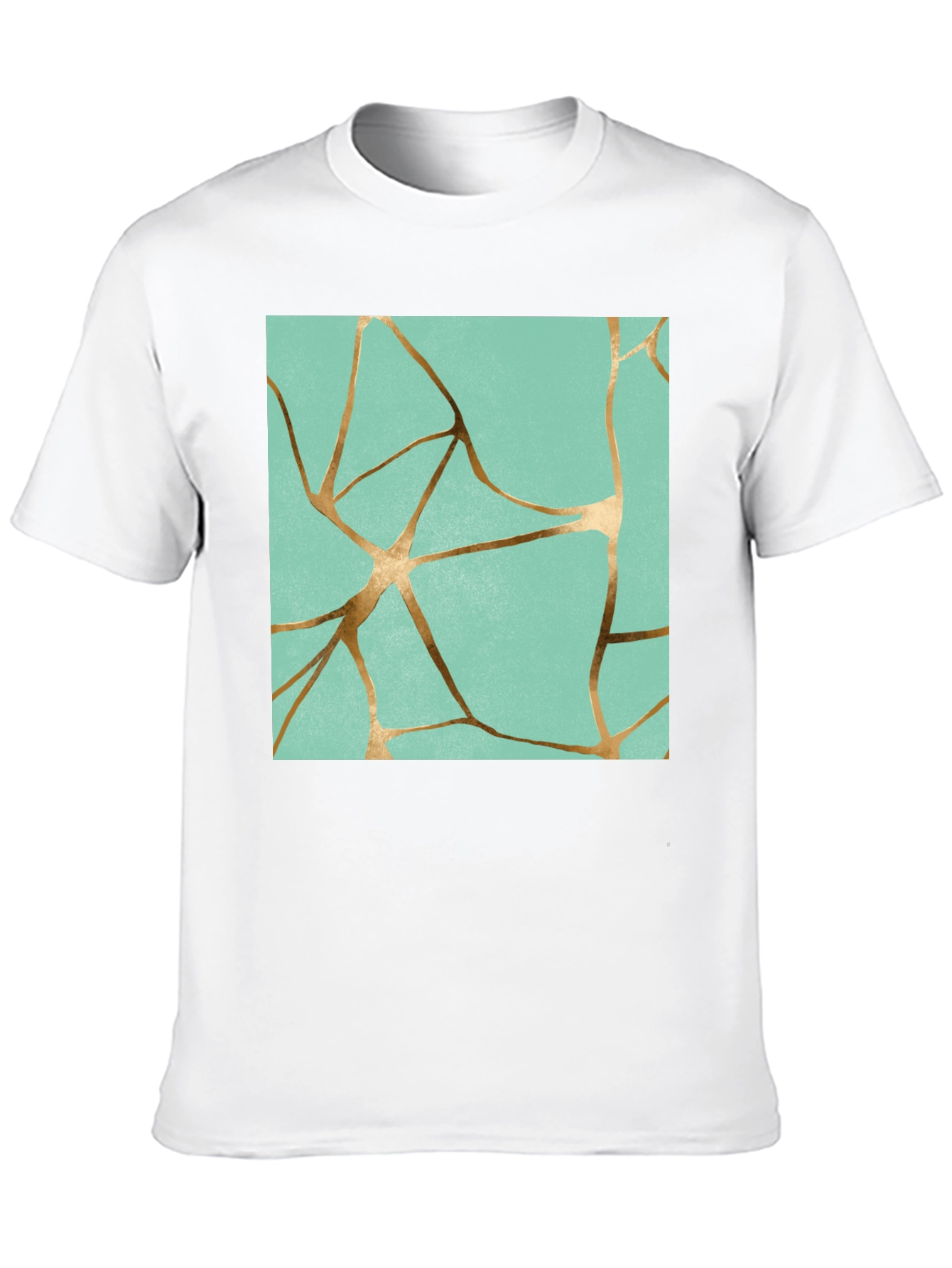 Kintsugi Inspired Graphic Print T-Shirt