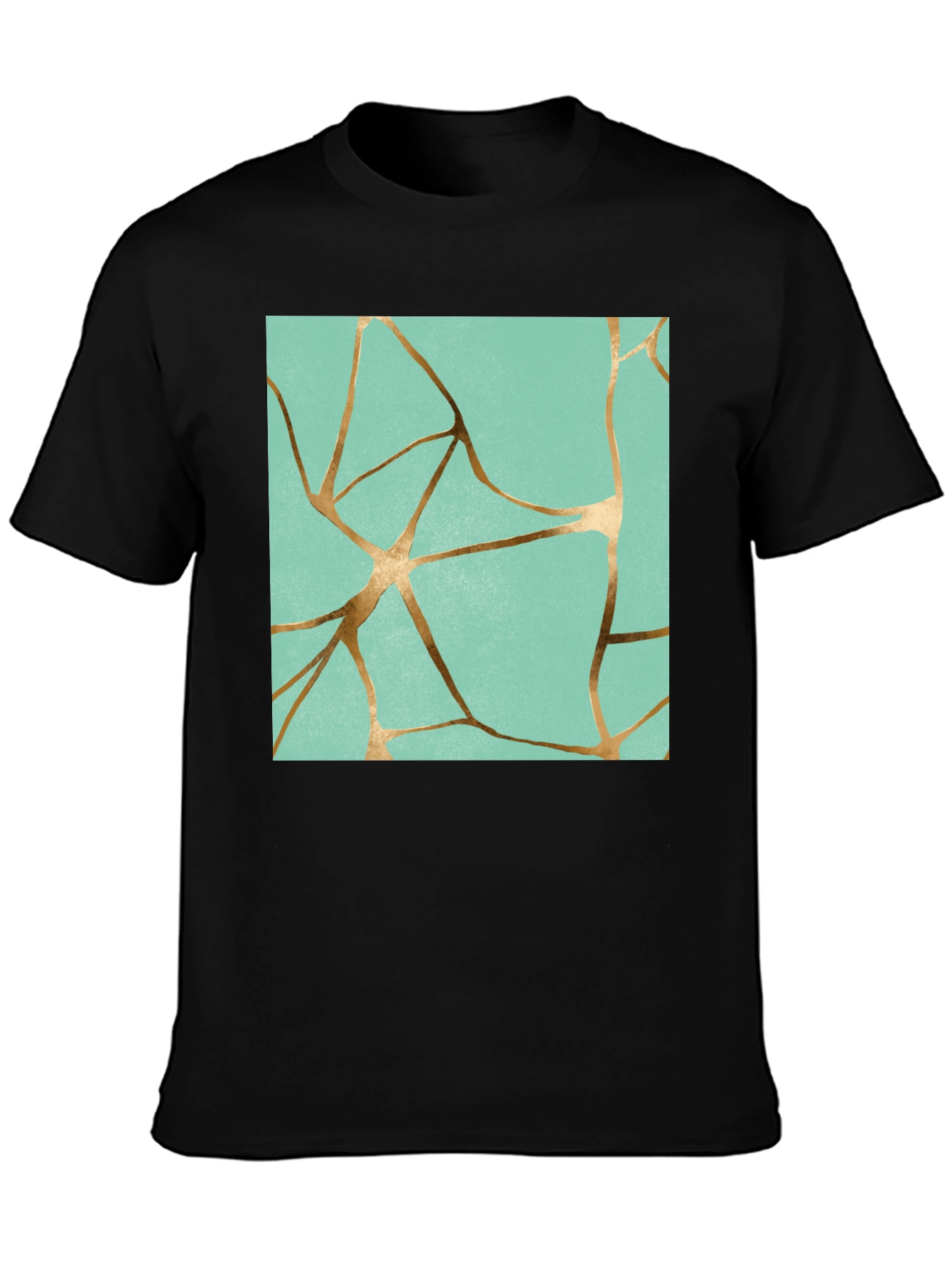 Kintsugi Inspired Graphic Print T-Shirt