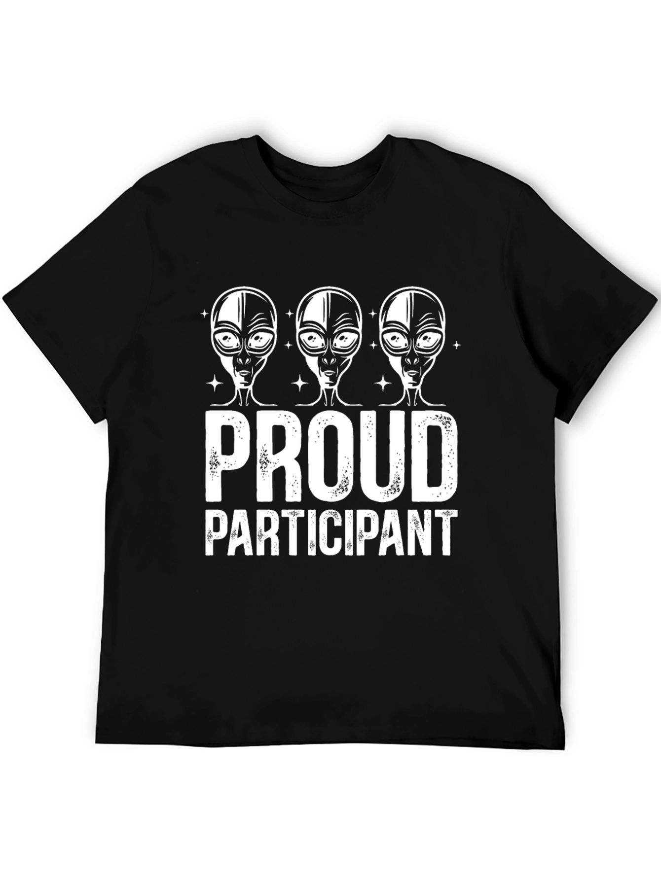 Proud Participant Alien Graphic T-Shirt - Black