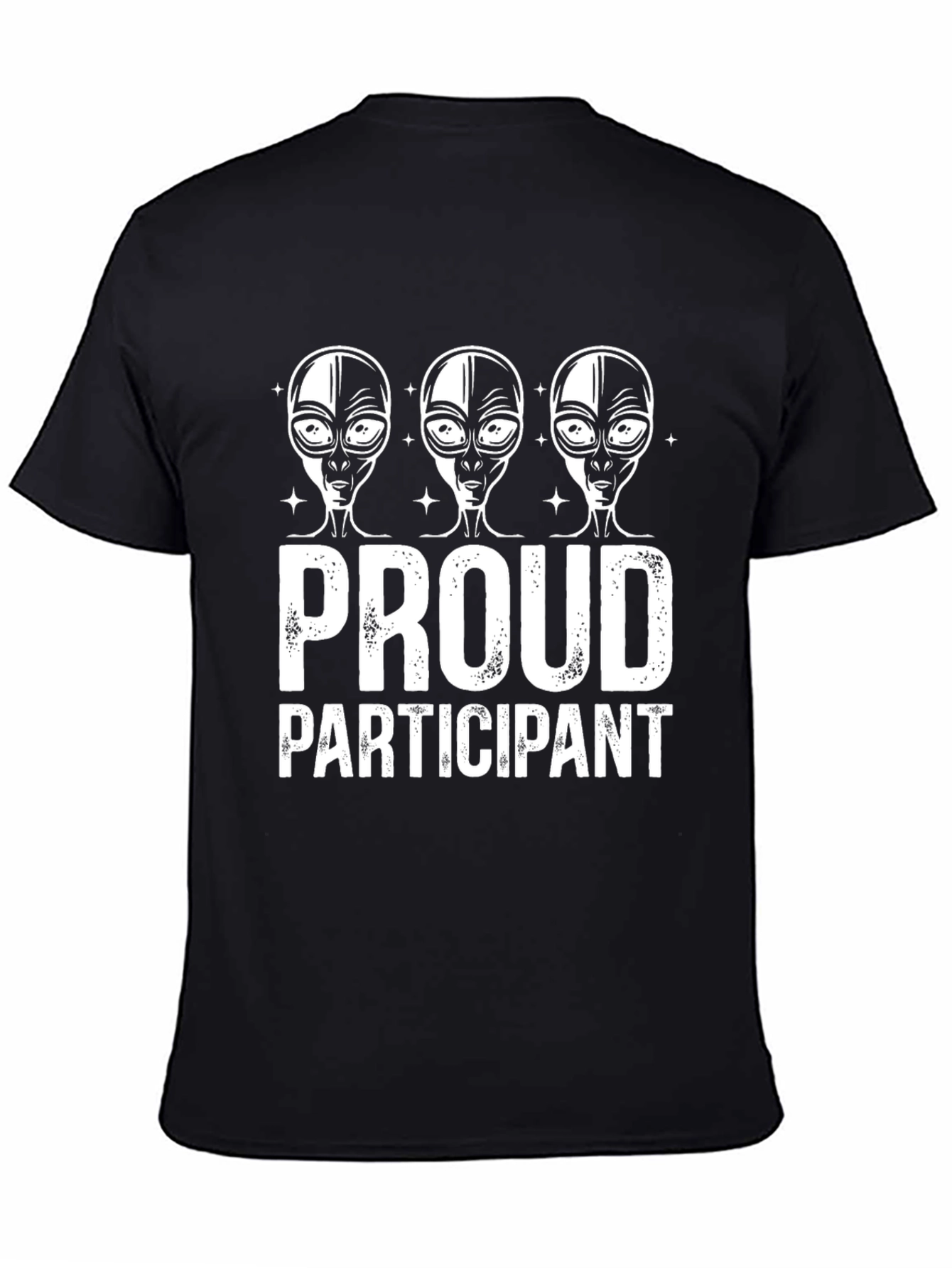 Proud Participant Alien Graphic T-Shirt - Black