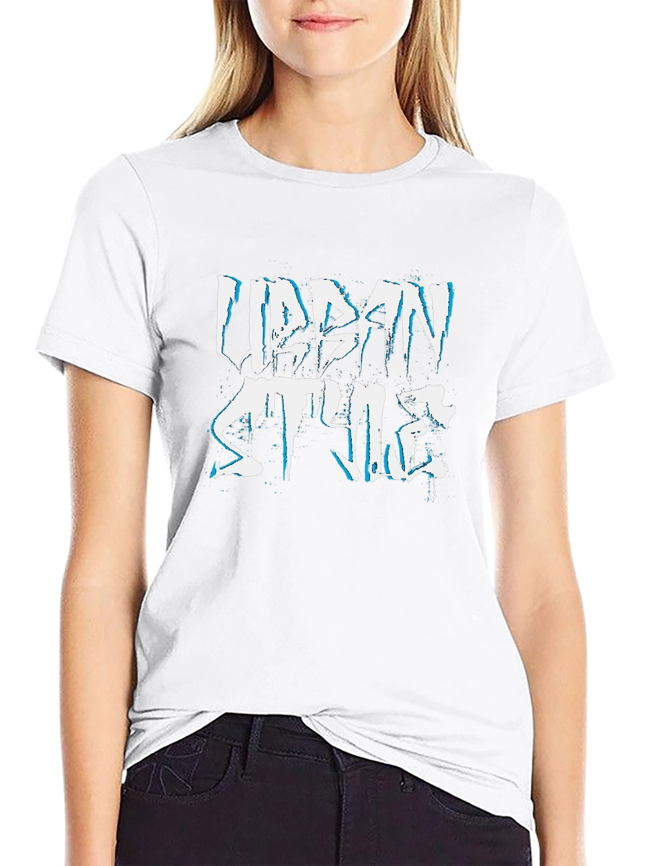 Urban Style Graphic Tee - Black