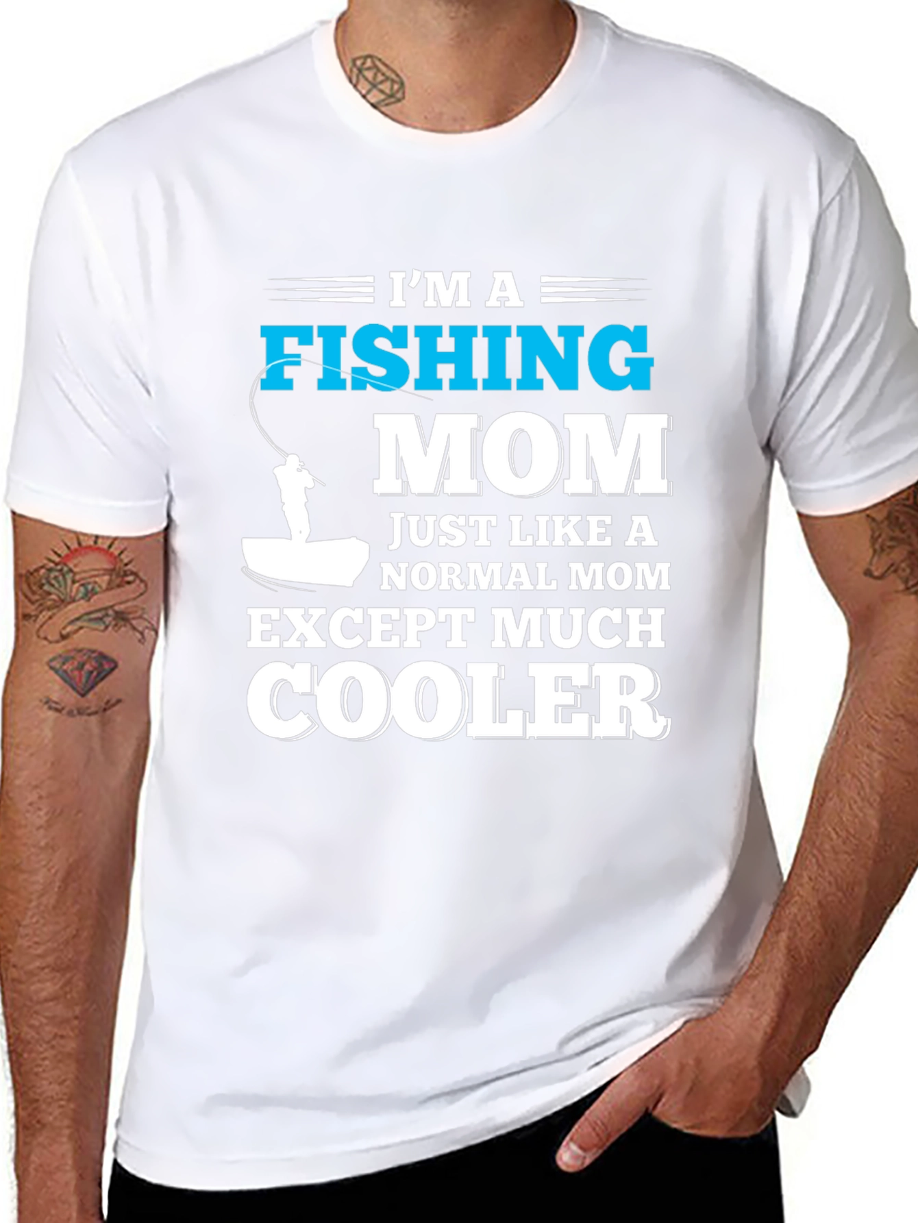 Fishing Mom T-Shirt - Cool Mom Edition