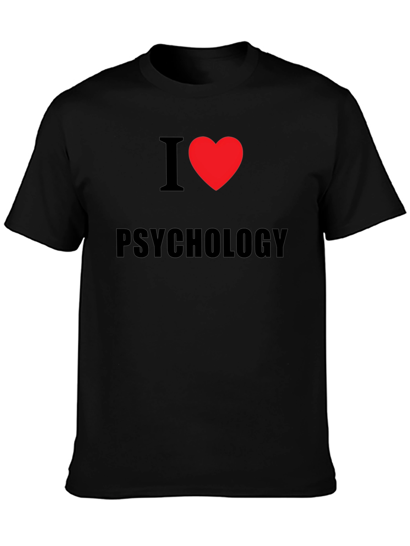I Heart Psychology Tee - Classic Black T-Shirt