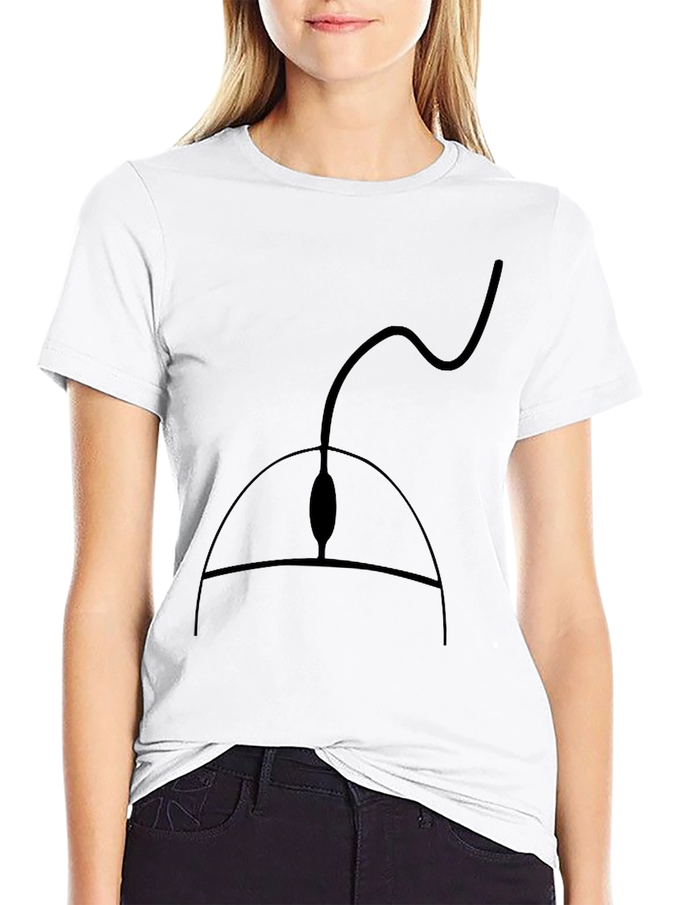 Black Computer Mouse Graphic Tee - Gamer Style Shirt